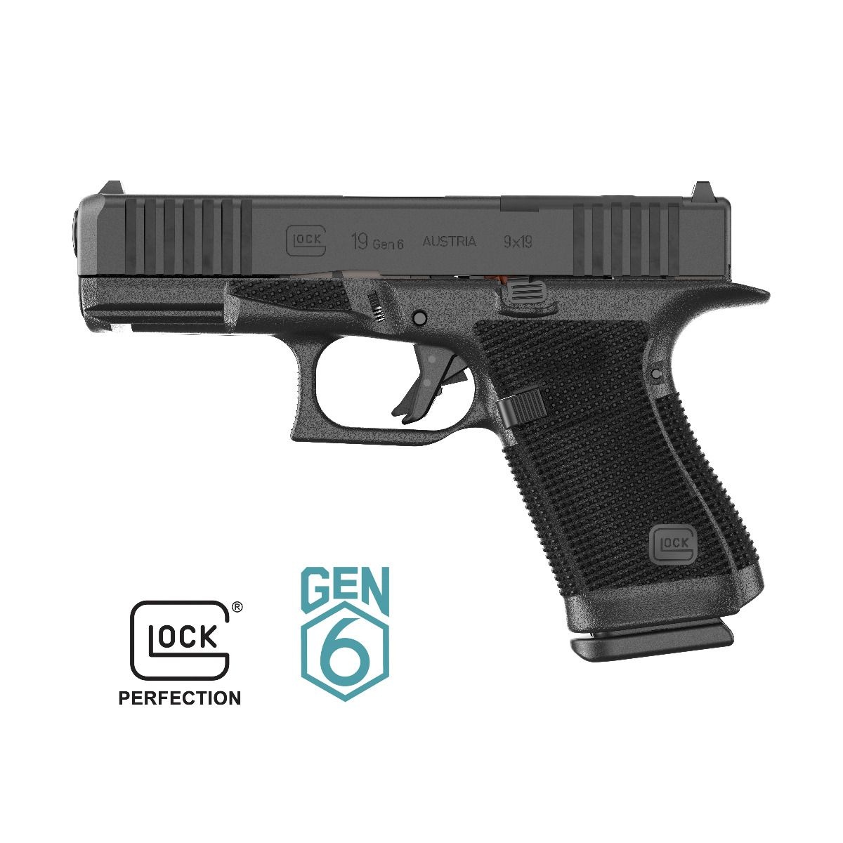 GLOCK Glock 19 Gen6  Gen 6 9mm 15rd