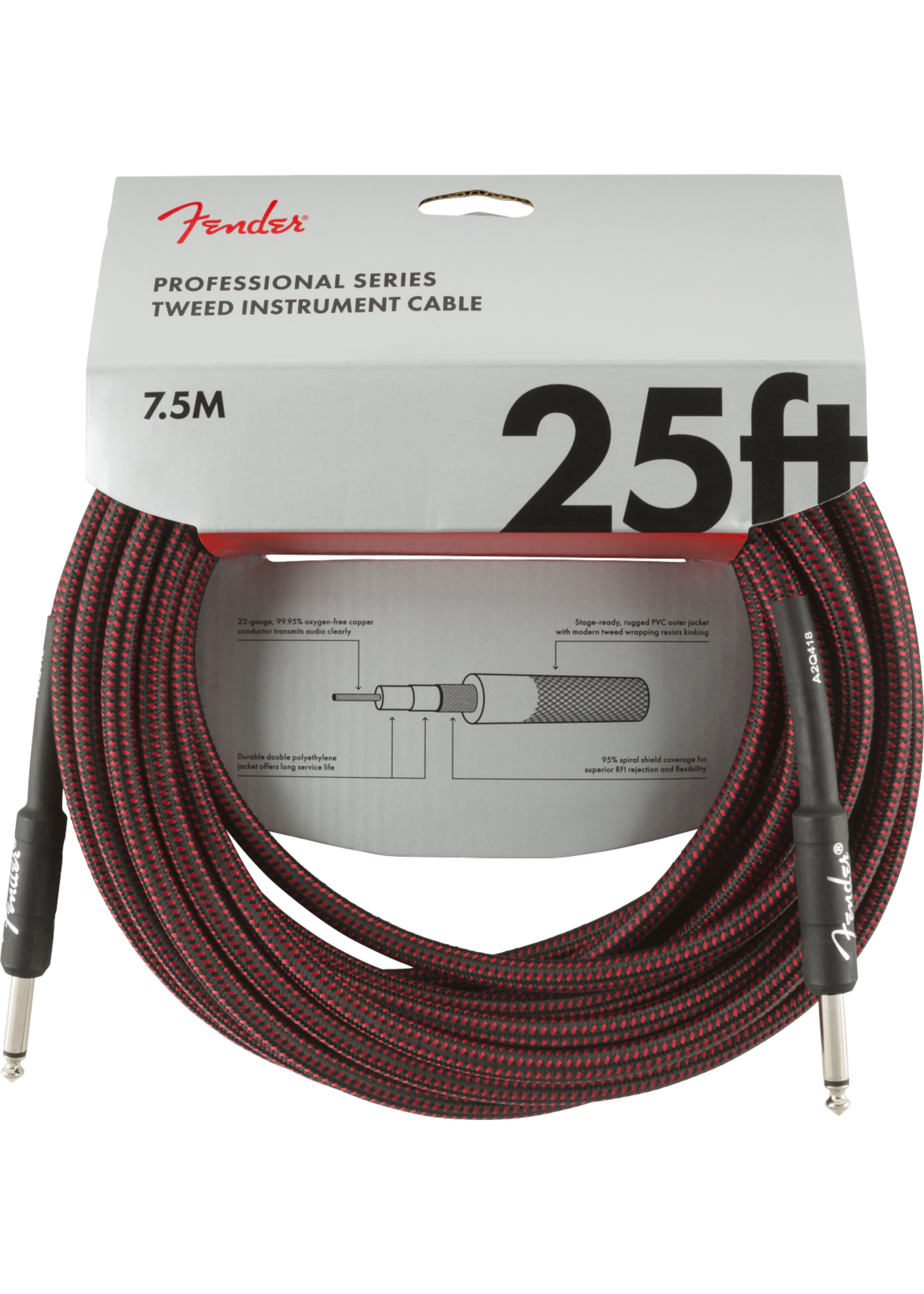 Fender Fender Cable Instrument Pro Tweed