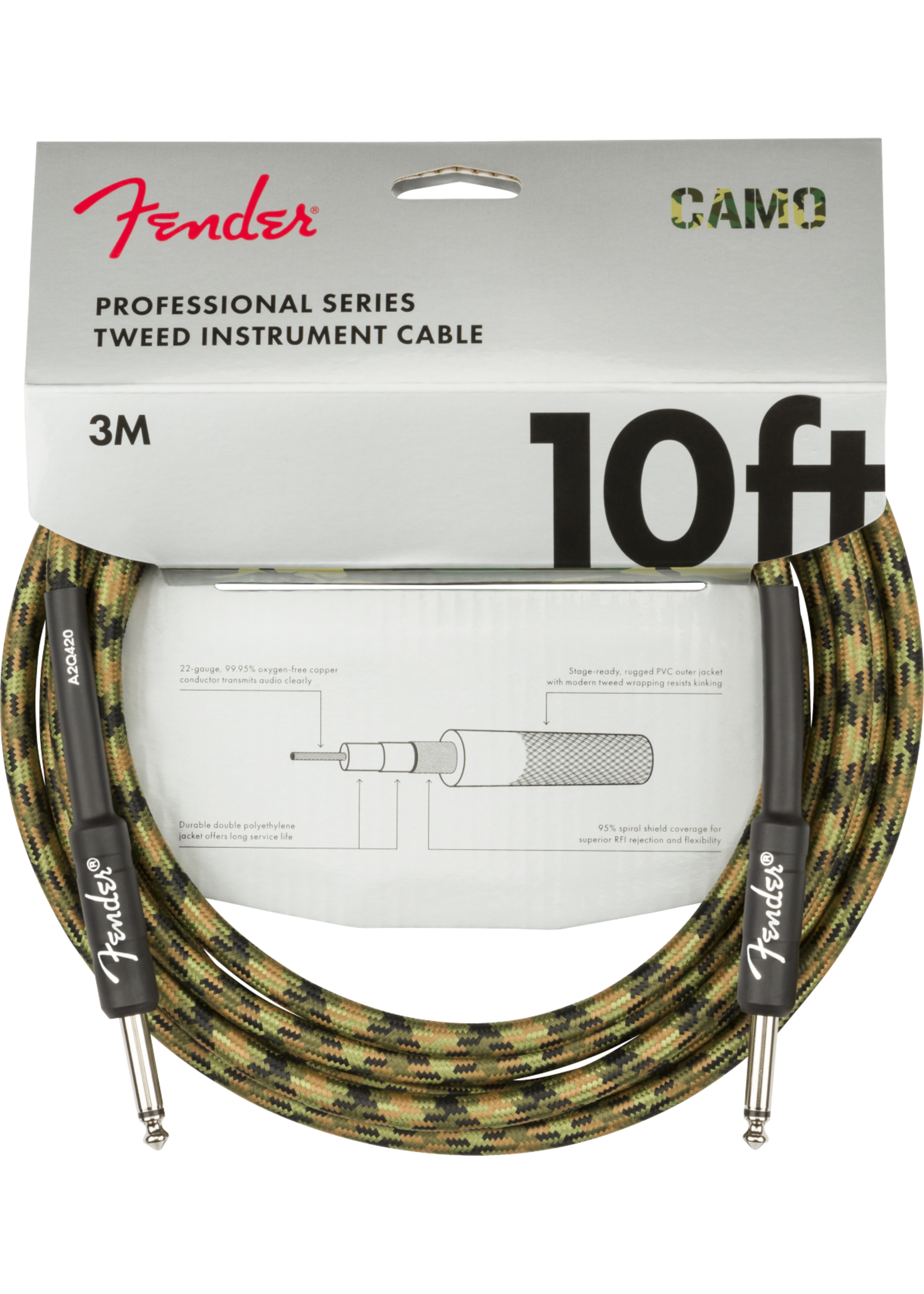 Fender Fender Cable Instrument Pro Camo
