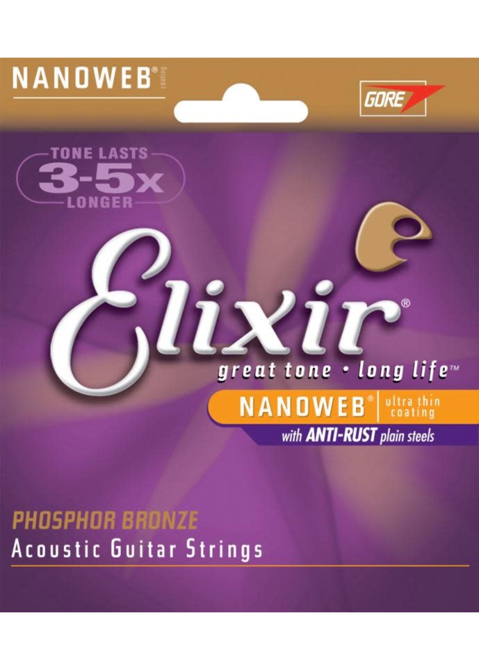 Elixir Elixir Strings Acoustic Phosphor Bronze Nanoweb
