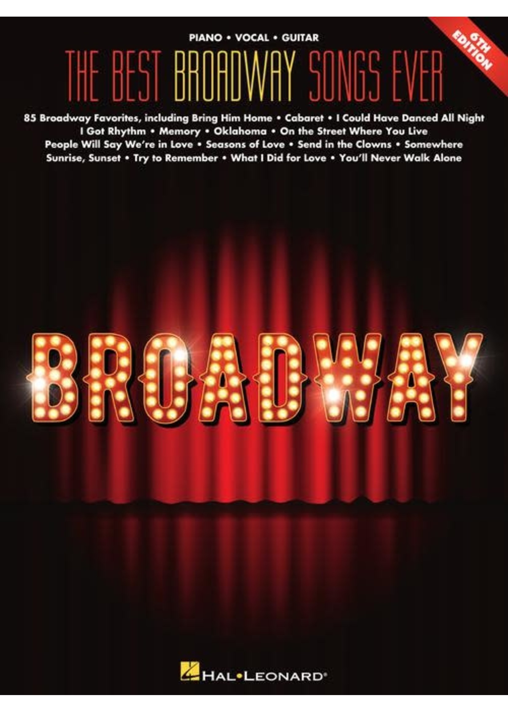 Hal Leonard The Best Broadway Songs Ever PVG (6th Edition)