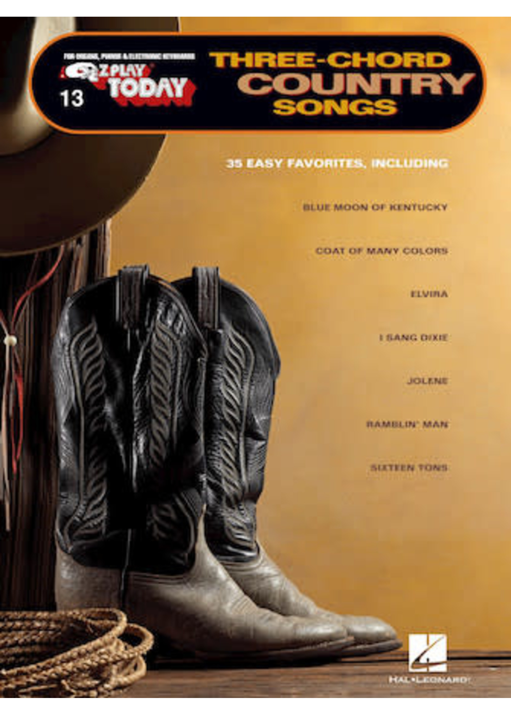 Hal Leonard EZ Play 13 - Three-Chord Country Songs