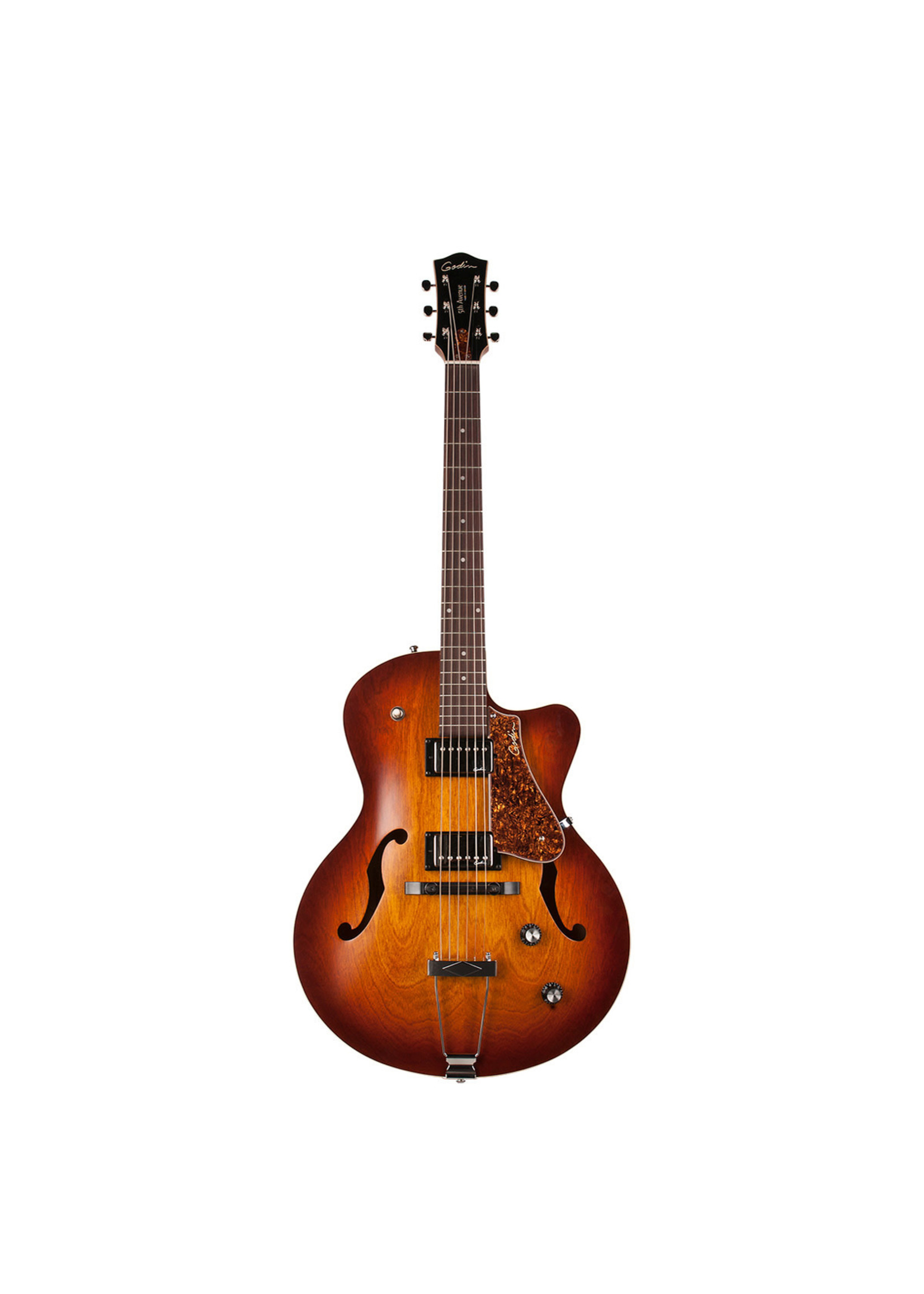 Godin Godin Electric 5th Avenue Kingpin II CW HB Cognac Burst