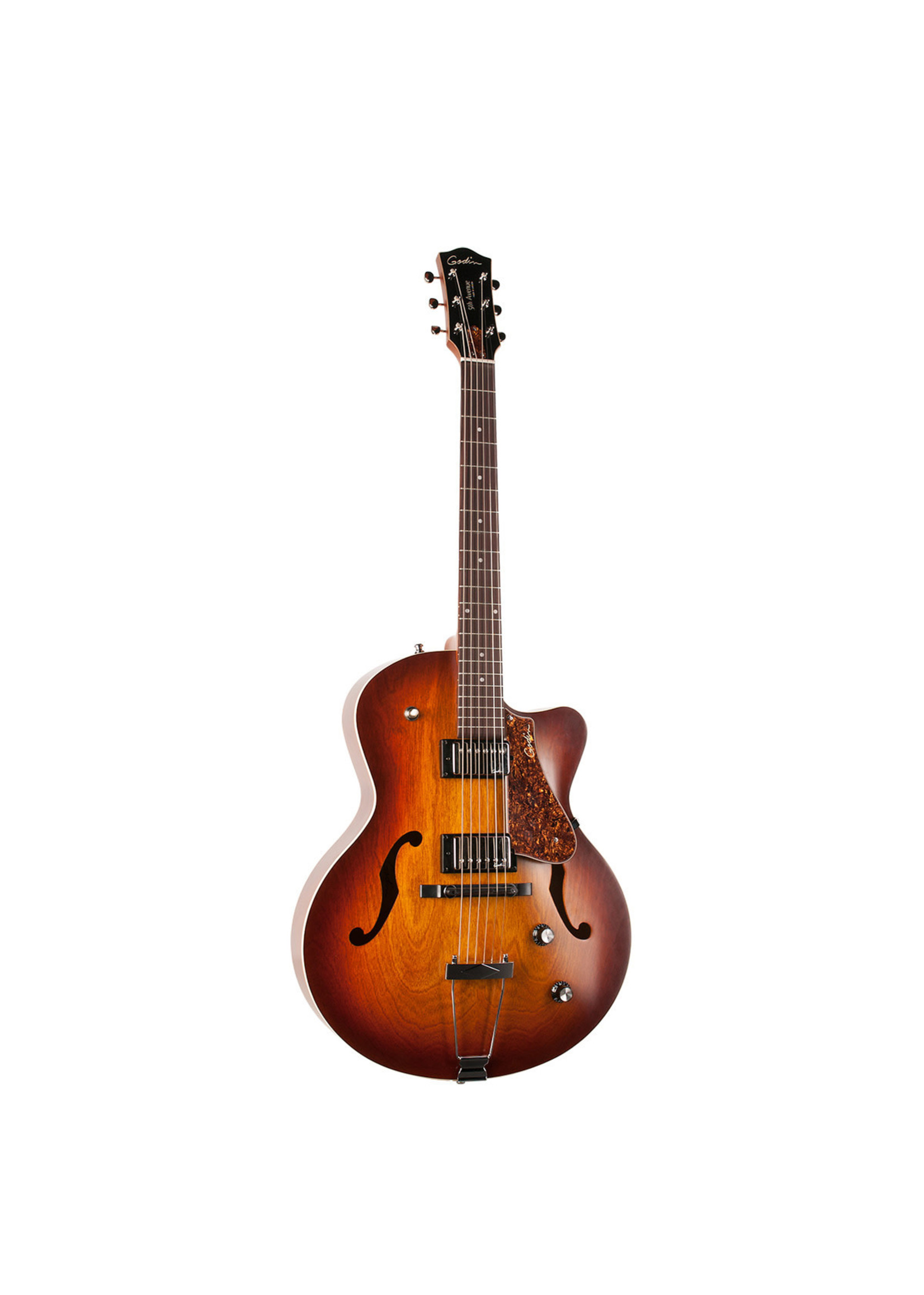 Godin Godin Electric 5th Avenue Kingpin II CW HB Cognac Burst