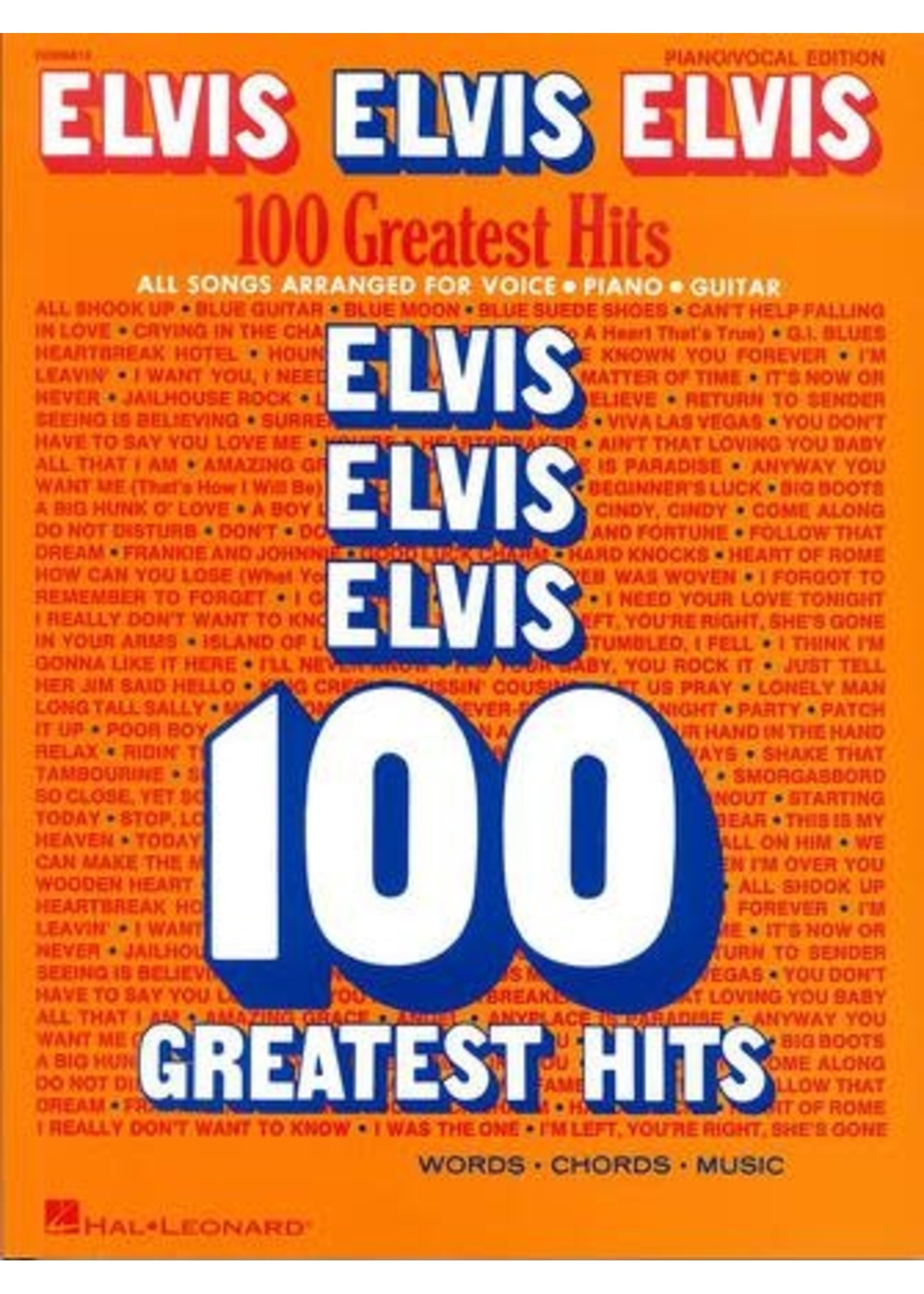 Hal Leonard Elvis Elvis Elvis 100 Greatest Hits