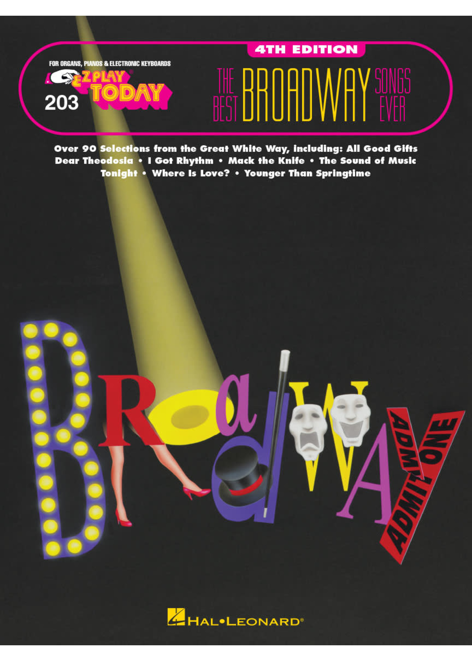 Hal Leonard EZ Play 203 - The Best Broadway Songs Ever
