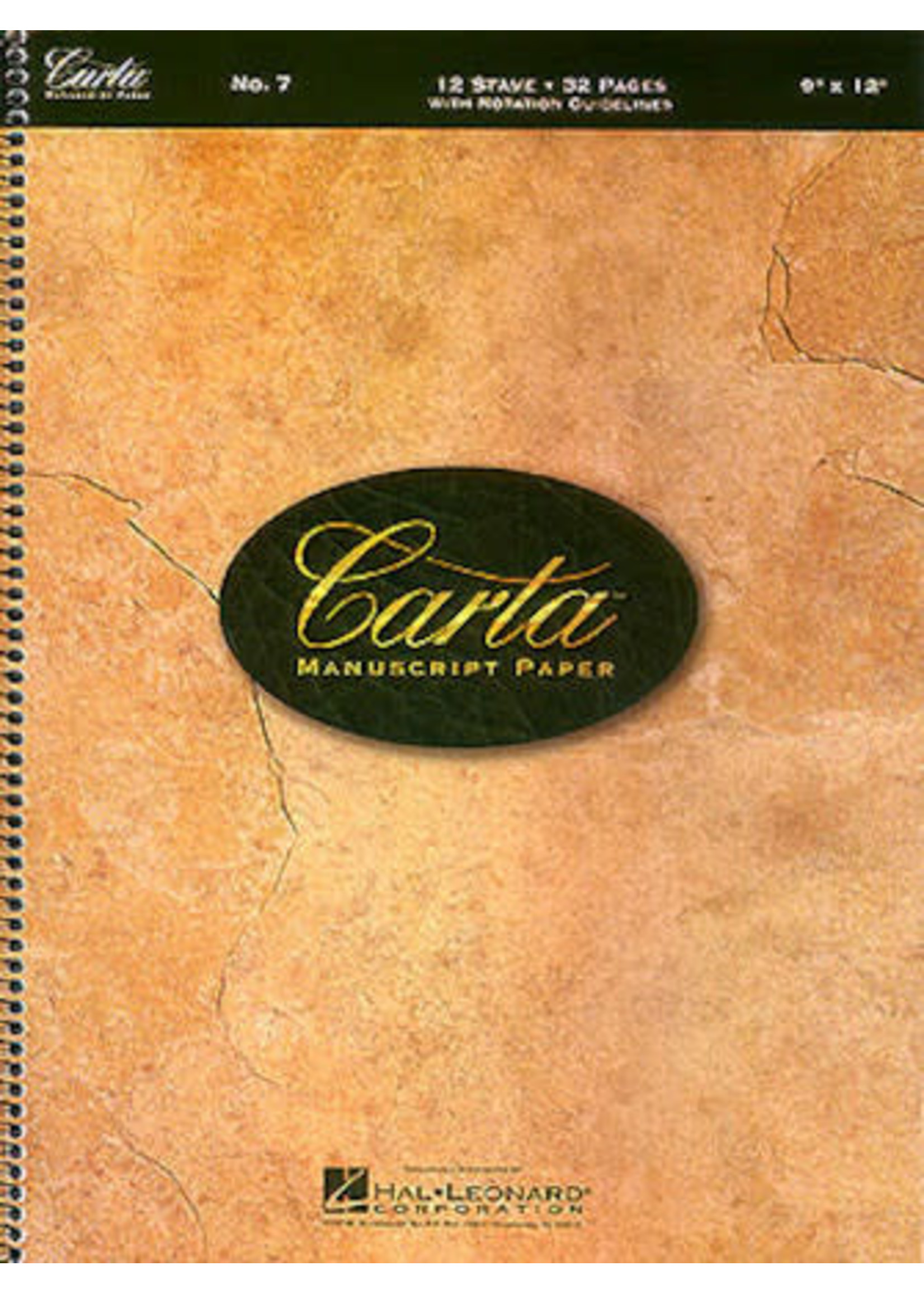 Hal Leonard Carta Manuscript Paper No. 7
