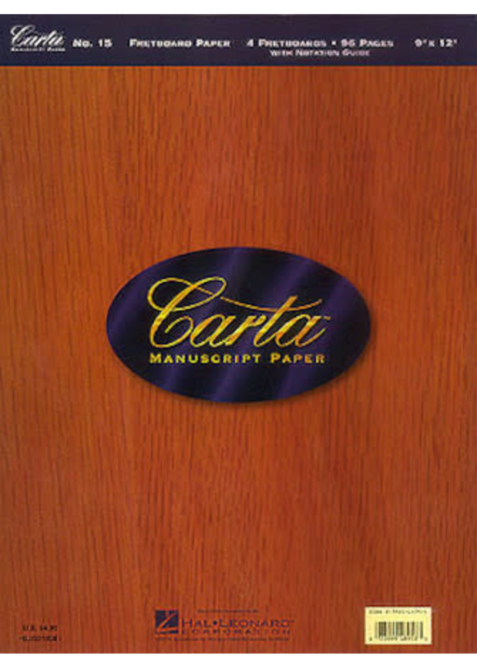 Hal Leonard Carta Manuscript Paper No. 15 - Guitar