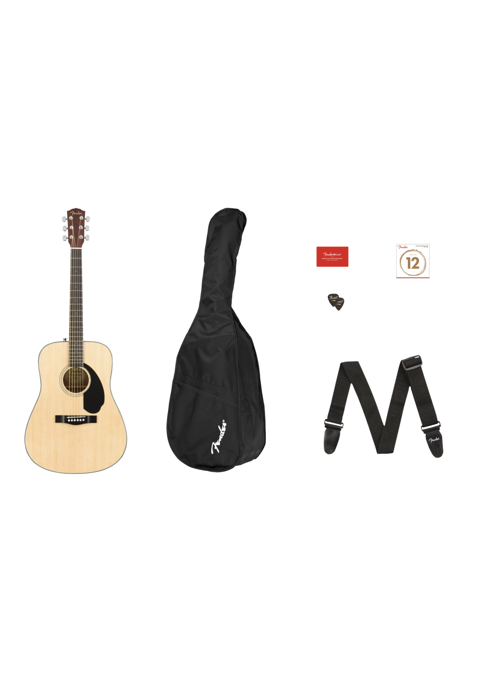 Fender Fender Acoustic Dreadnought Pack CD60S Nat