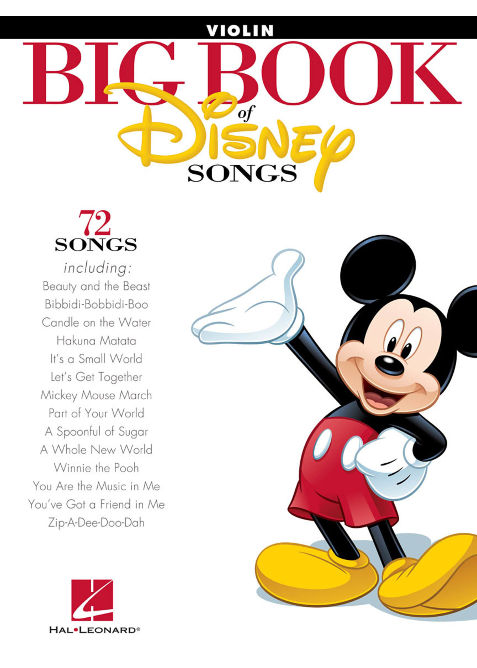 Hal Leonard The Big Book of Disney Songs Violin