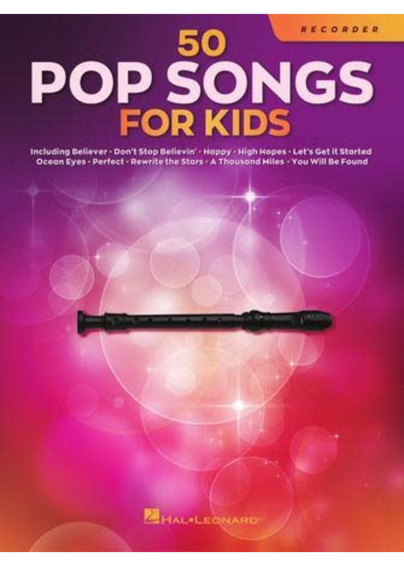 Hal Leonard 50 Pop Songs for Kids Recorder