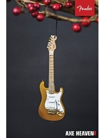 Axe Heaven Fender Holiday Ornament Gold 50s Strat