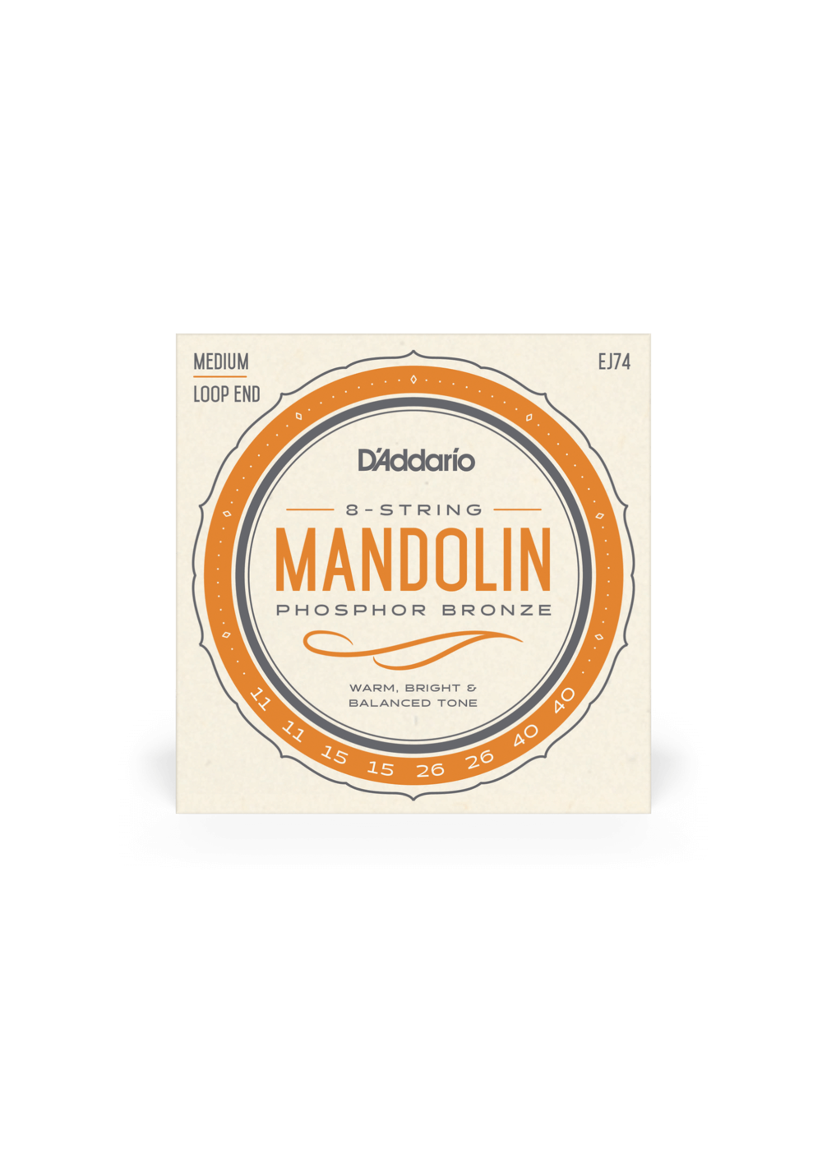 D'Addario D'Addario Mandolin Strings Phosphor Bronze Medium
