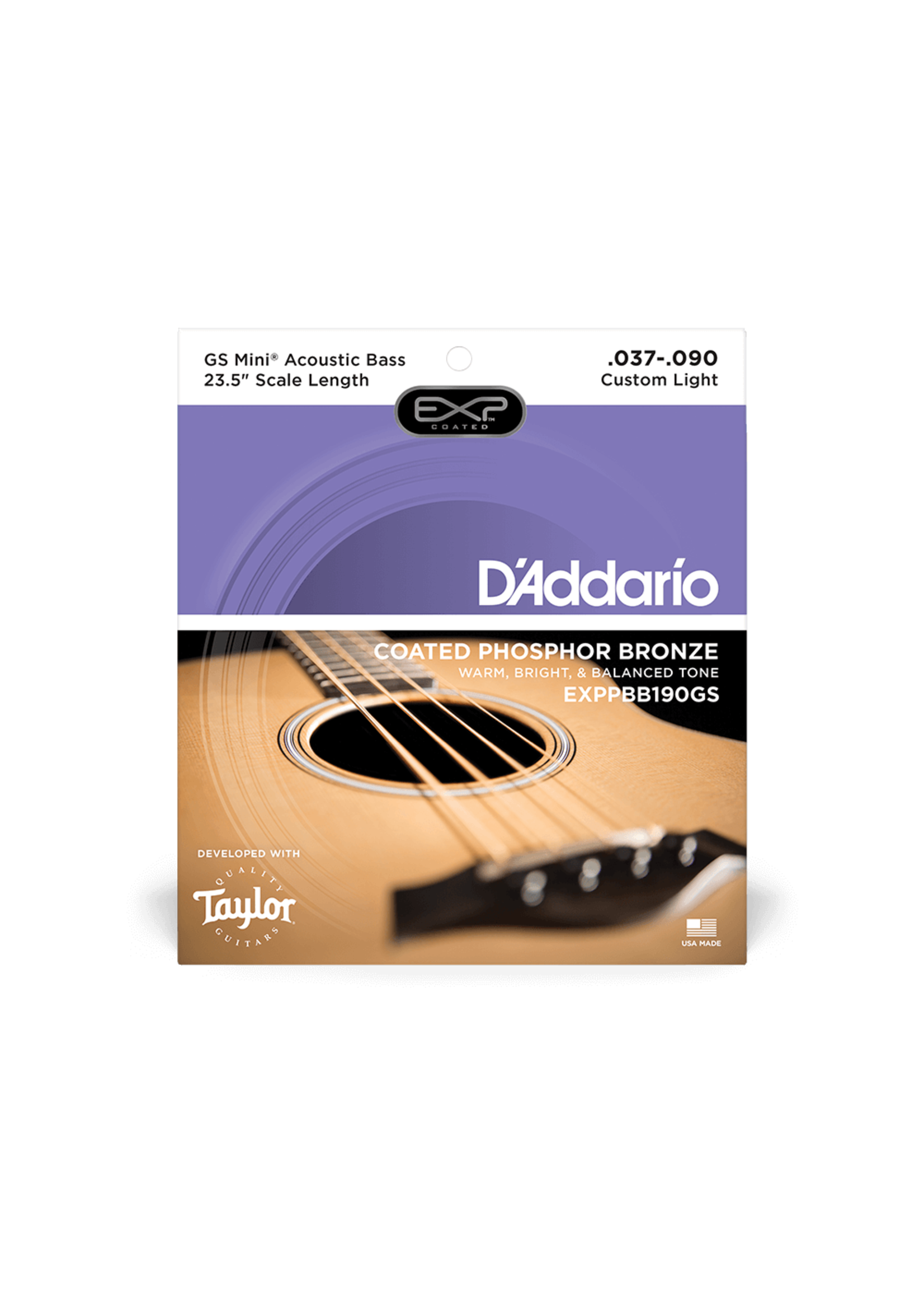 D'Addario D'Addario Acoustic Bass Strings EXP Custom Light GS Mini
