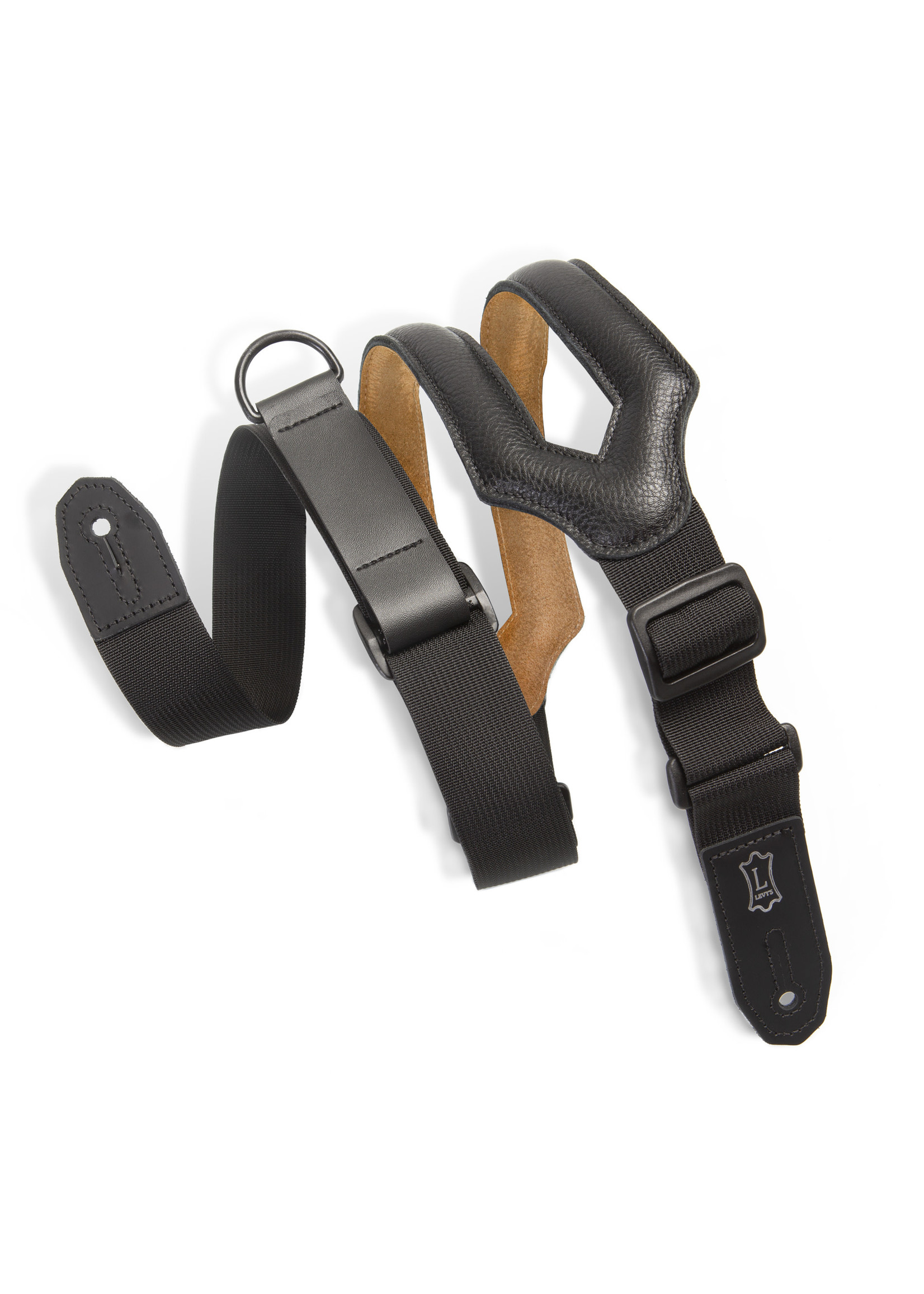 Levy's Levy's Guitar Strap Specialty Right Height Ergo Padded MRHSS Black