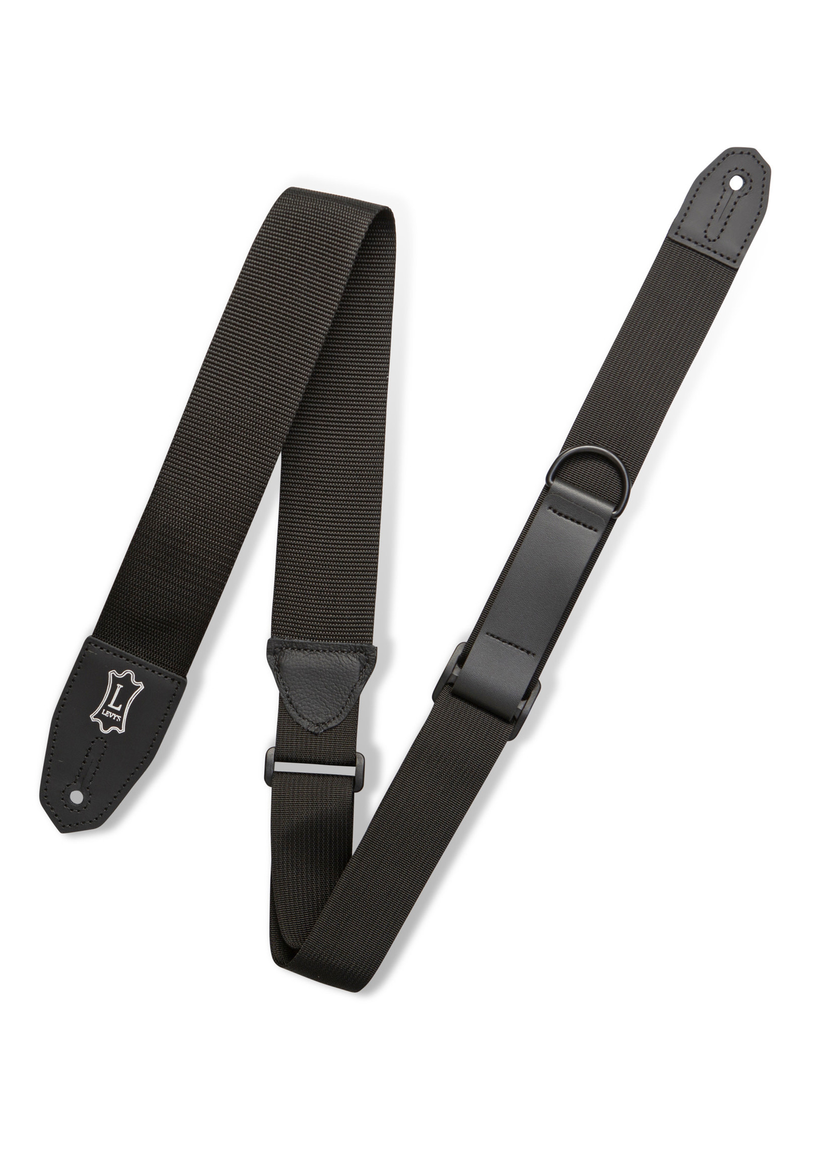Levy's Levy's Guitar Strap Right Height Polyester Strap MRHP-BLK