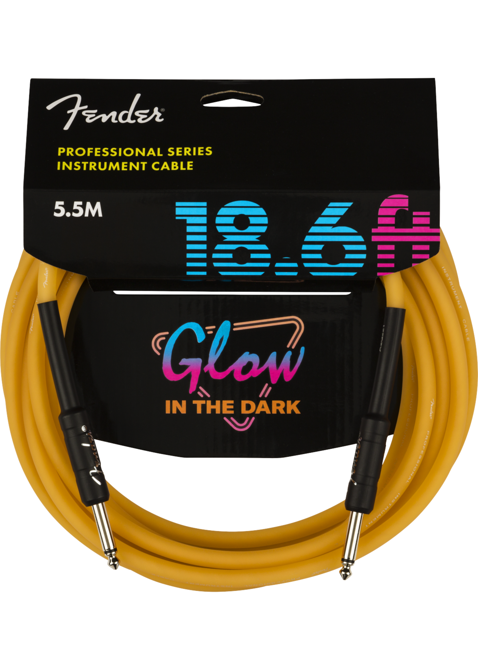 Fender Fender Cable Instrument Pro Glow In The Dark 18.6'