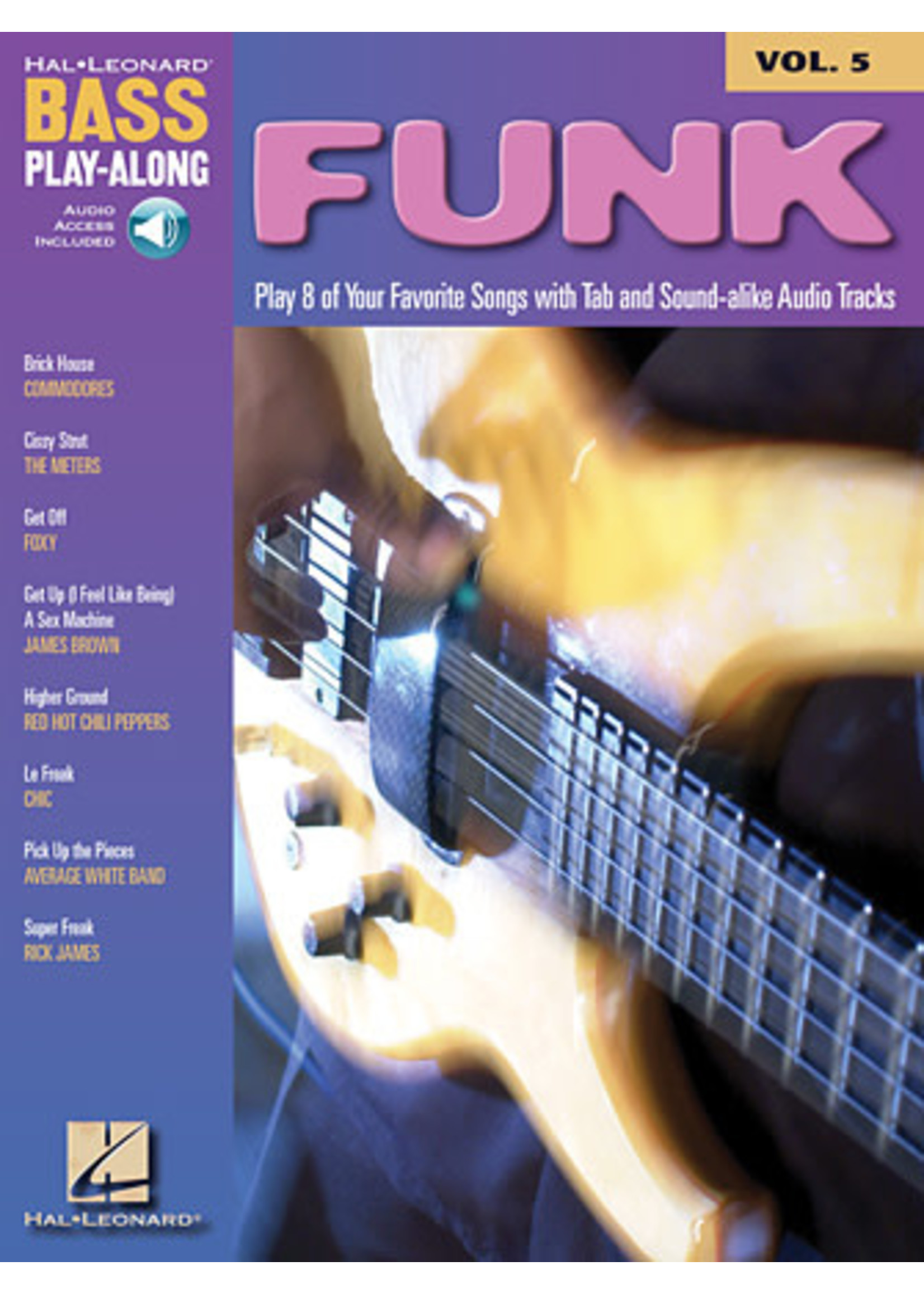 Hal Leonard Funk Bass Play Along Vol 5