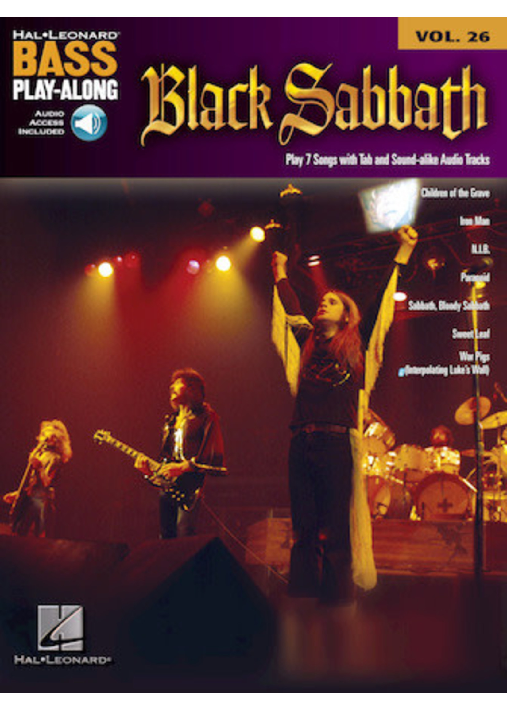 Hal Leonard Black Sabbath Bass Play Along