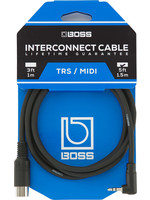 Boss BOSS Interconnect MIDI Cable with 3.5mm TRS and straight 5-pin Connectors