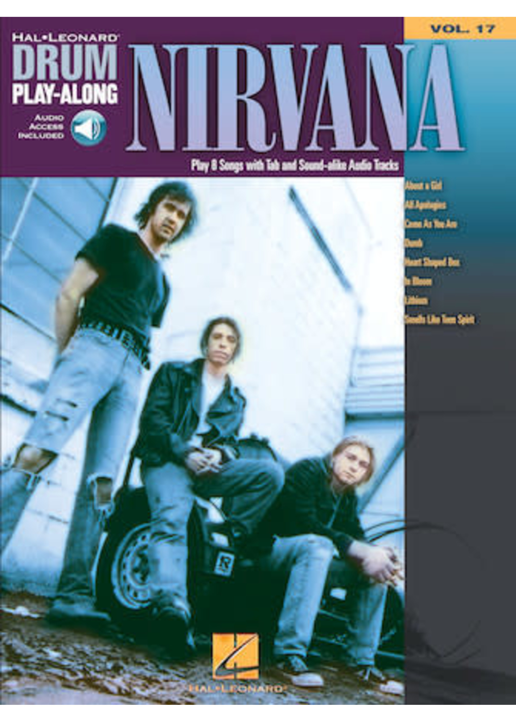 Hal Leonard Nirvana Drum Play-Along Vol 17