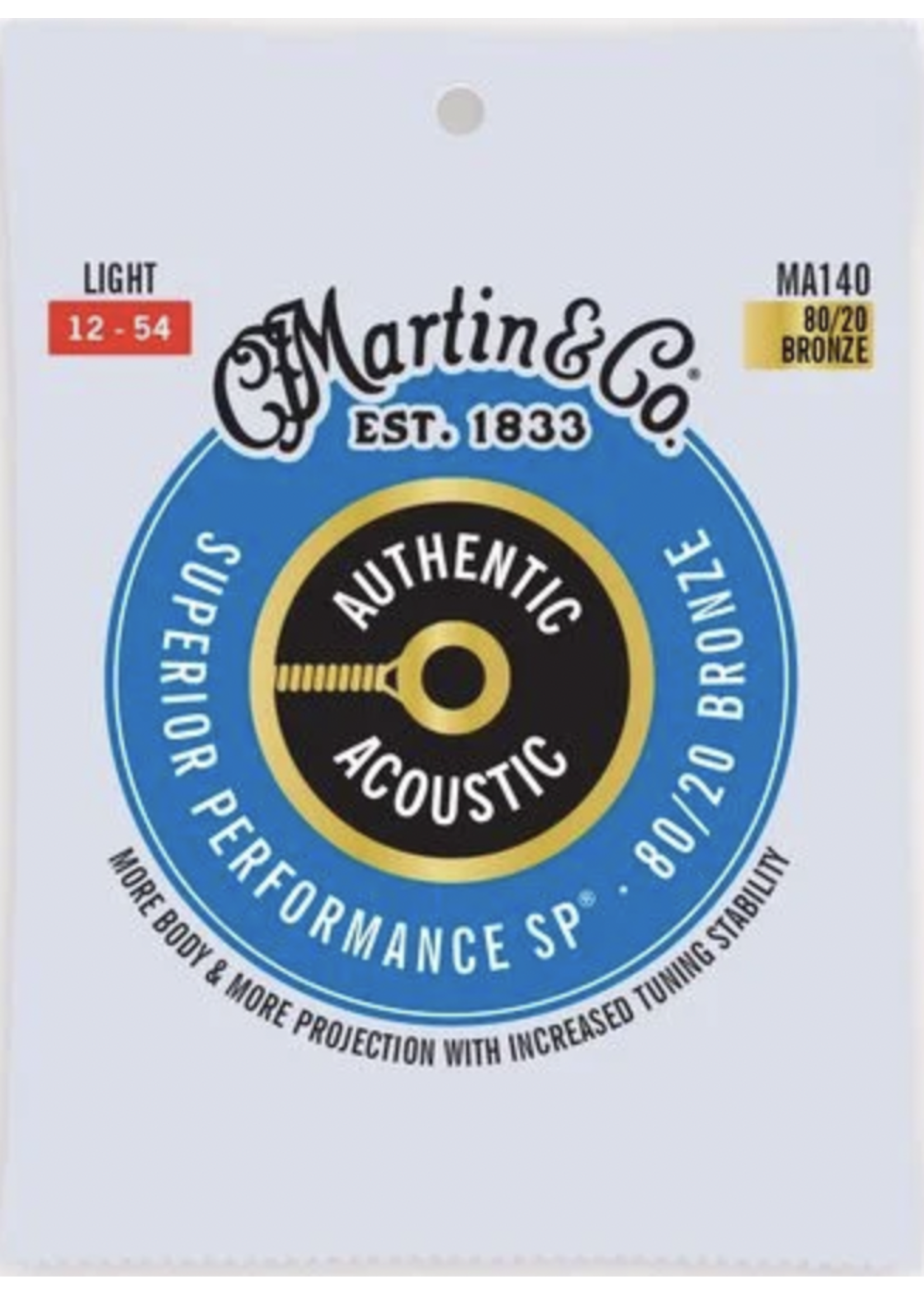 Martin Martin Authentic Acoustic SP Guitar Strings 80/20 Bronze