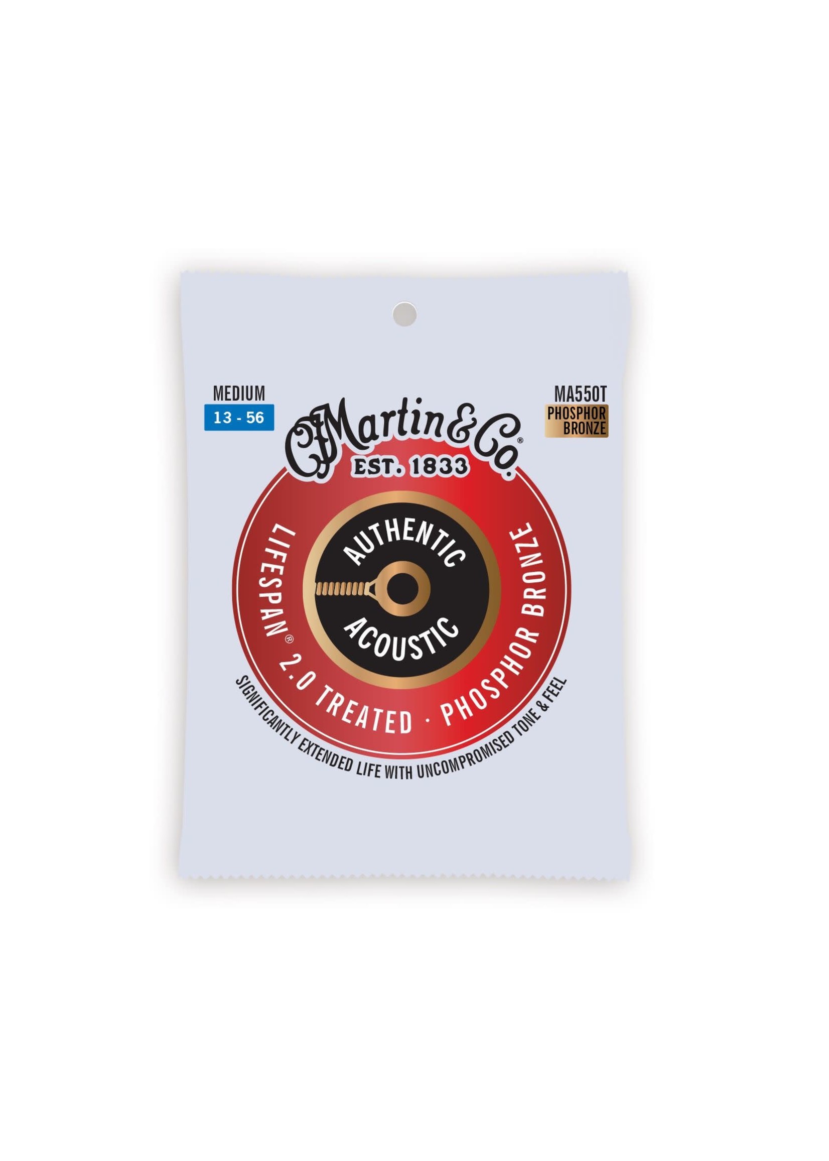 Martin Martin Authentic Acoustic Lifespan 2.0 Guitar Strings Phosphor Bronze