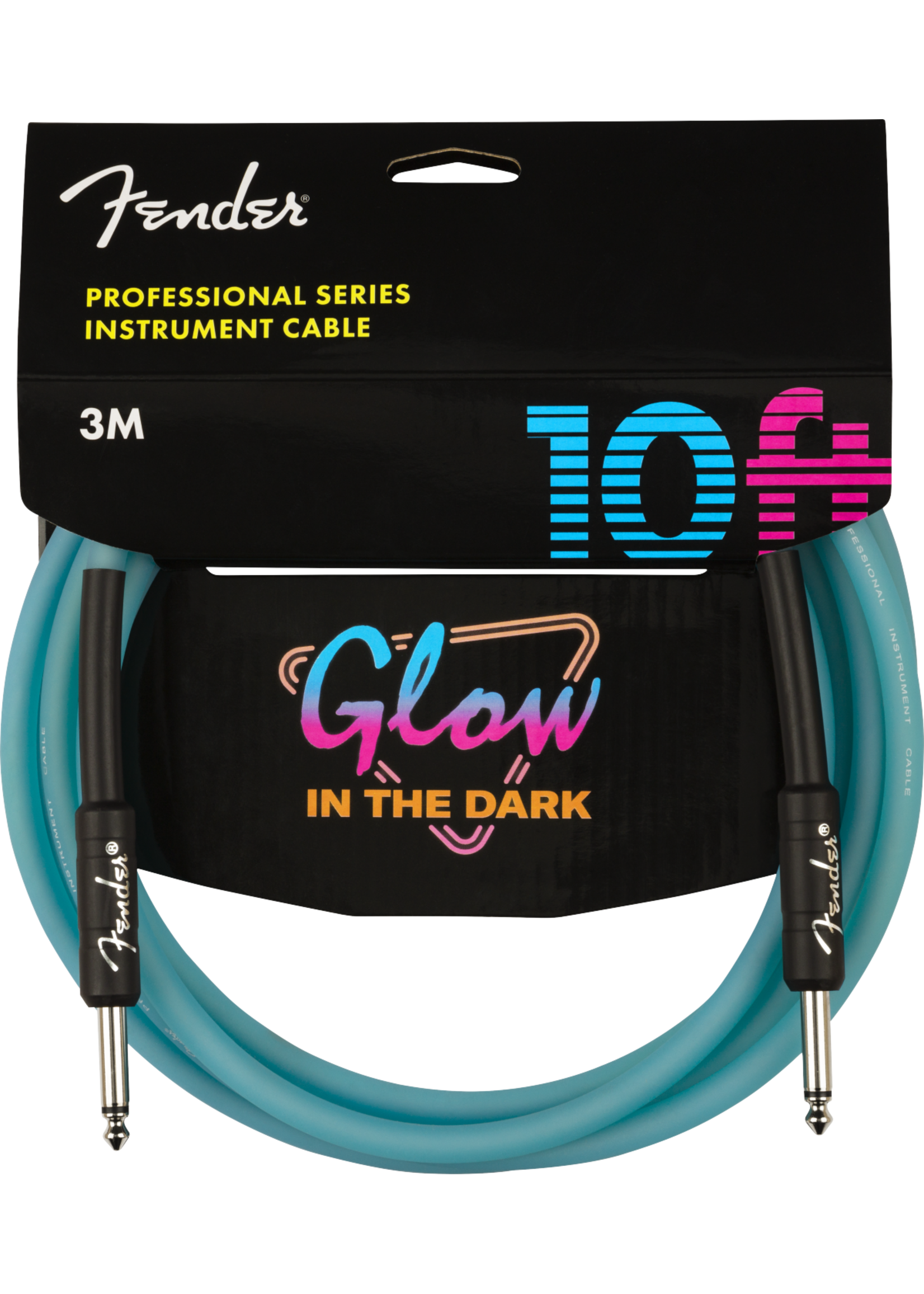 Fender Fender Cable Instrument Professional Series Glow In The Dark 10'