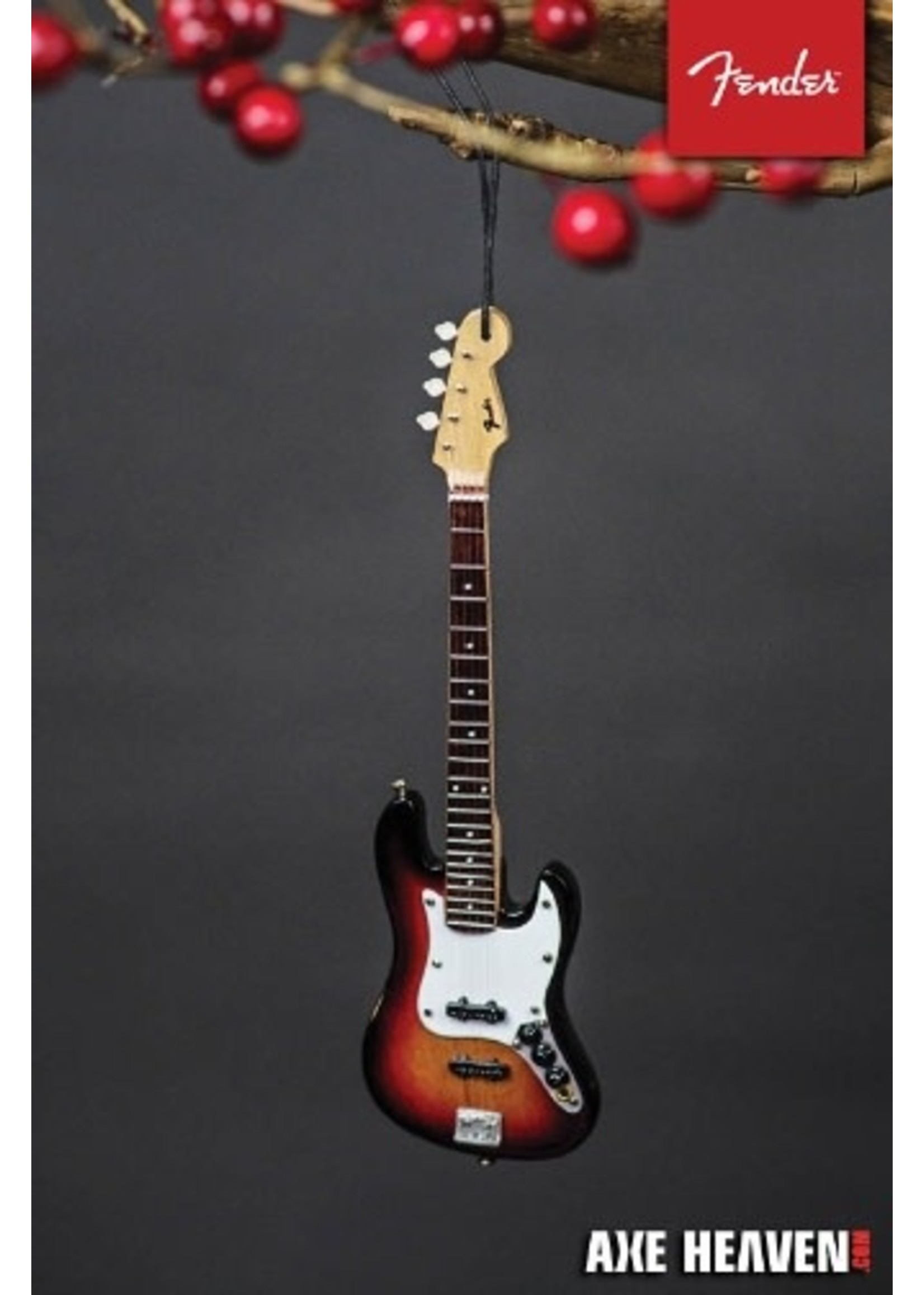 Hal Leonard Fender Holiday Ornament Sunburst Jazz Bass 6"