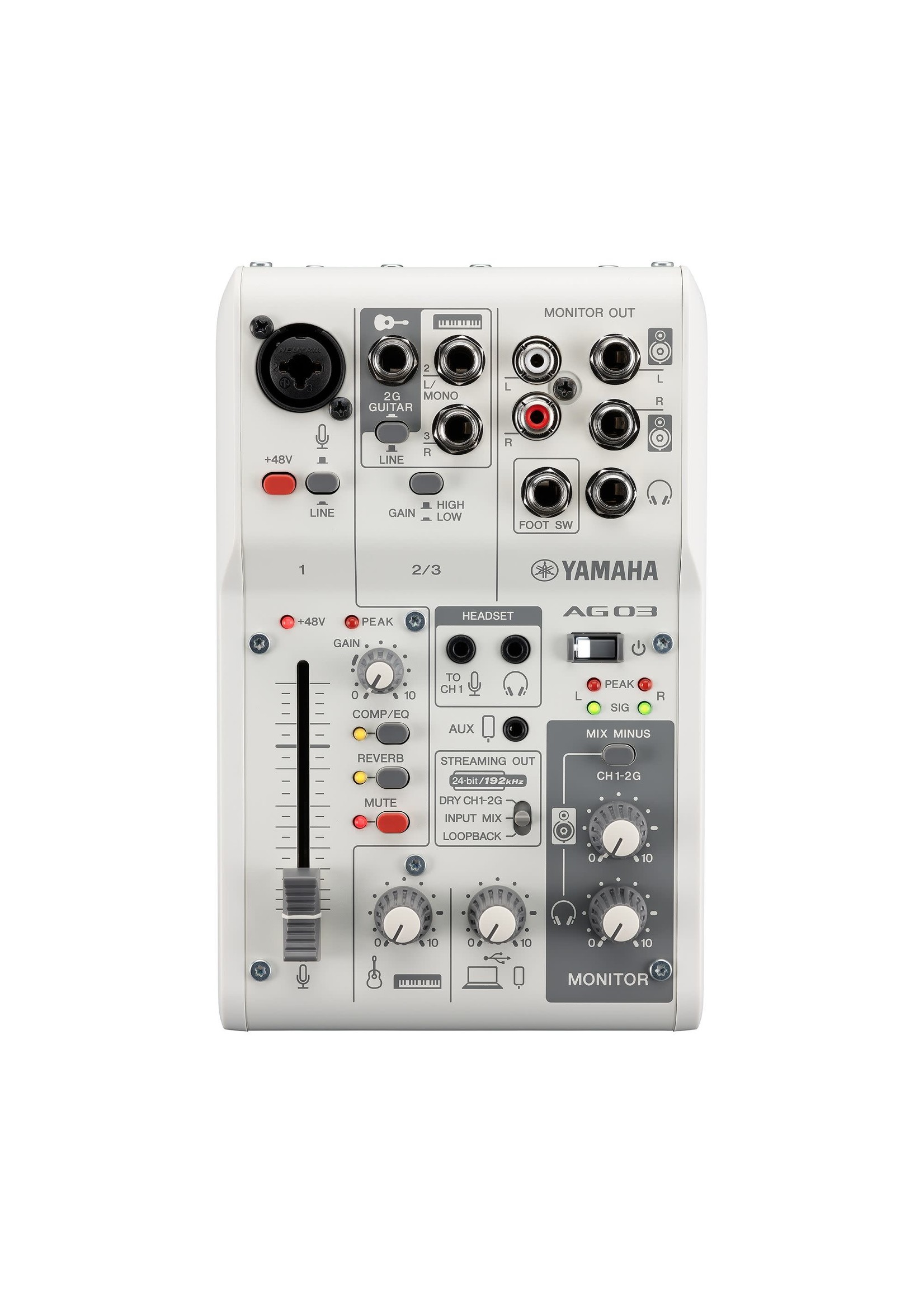 Yamaha Yamaha Mixer Live Streaming AG03MK2  White