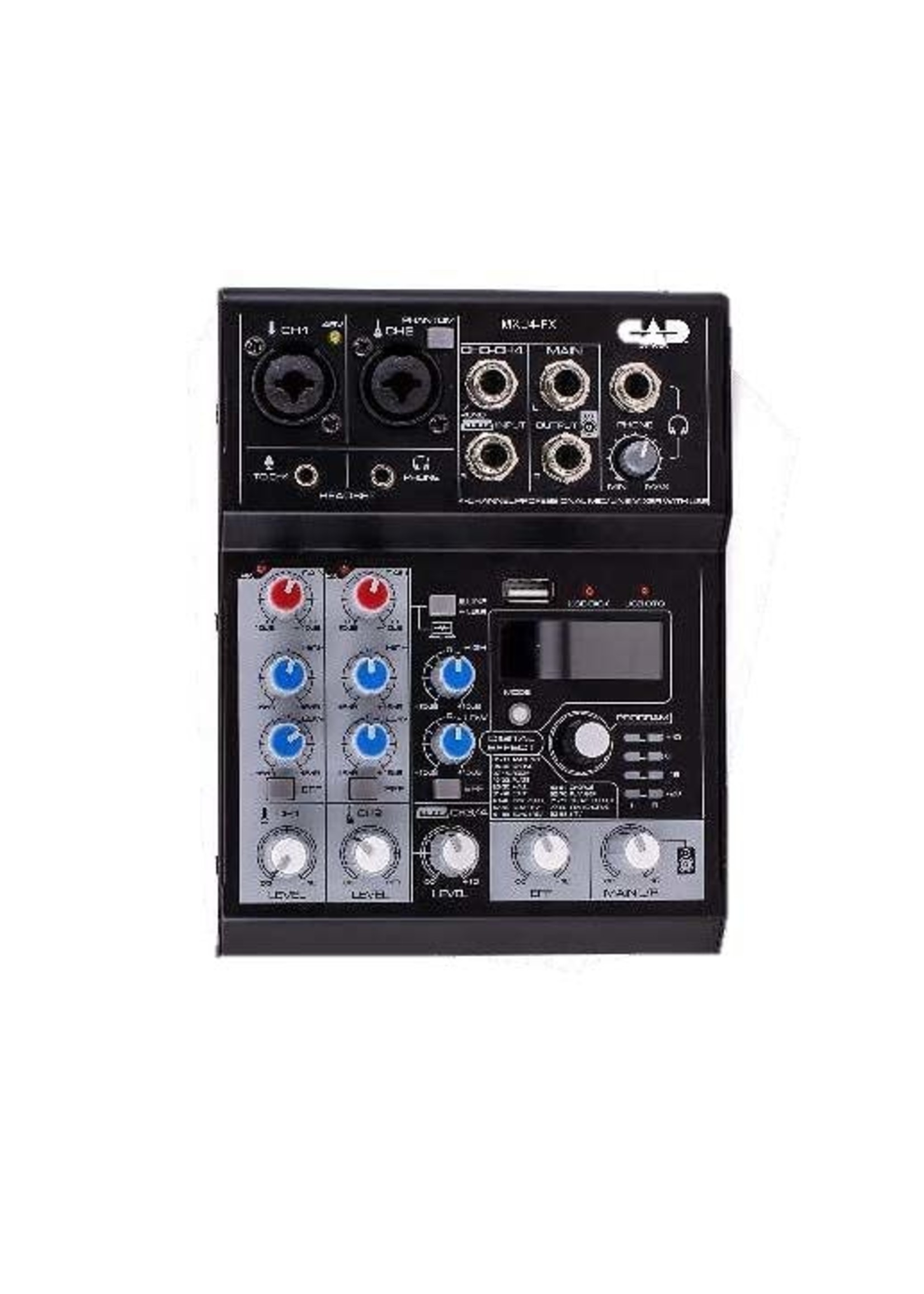 CAD CAD 4-Channel Mixer with USB Interface and Digital Effects