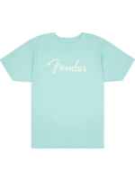 Fender Fender T-Shirt Spaghetti Logo Daphne Blue