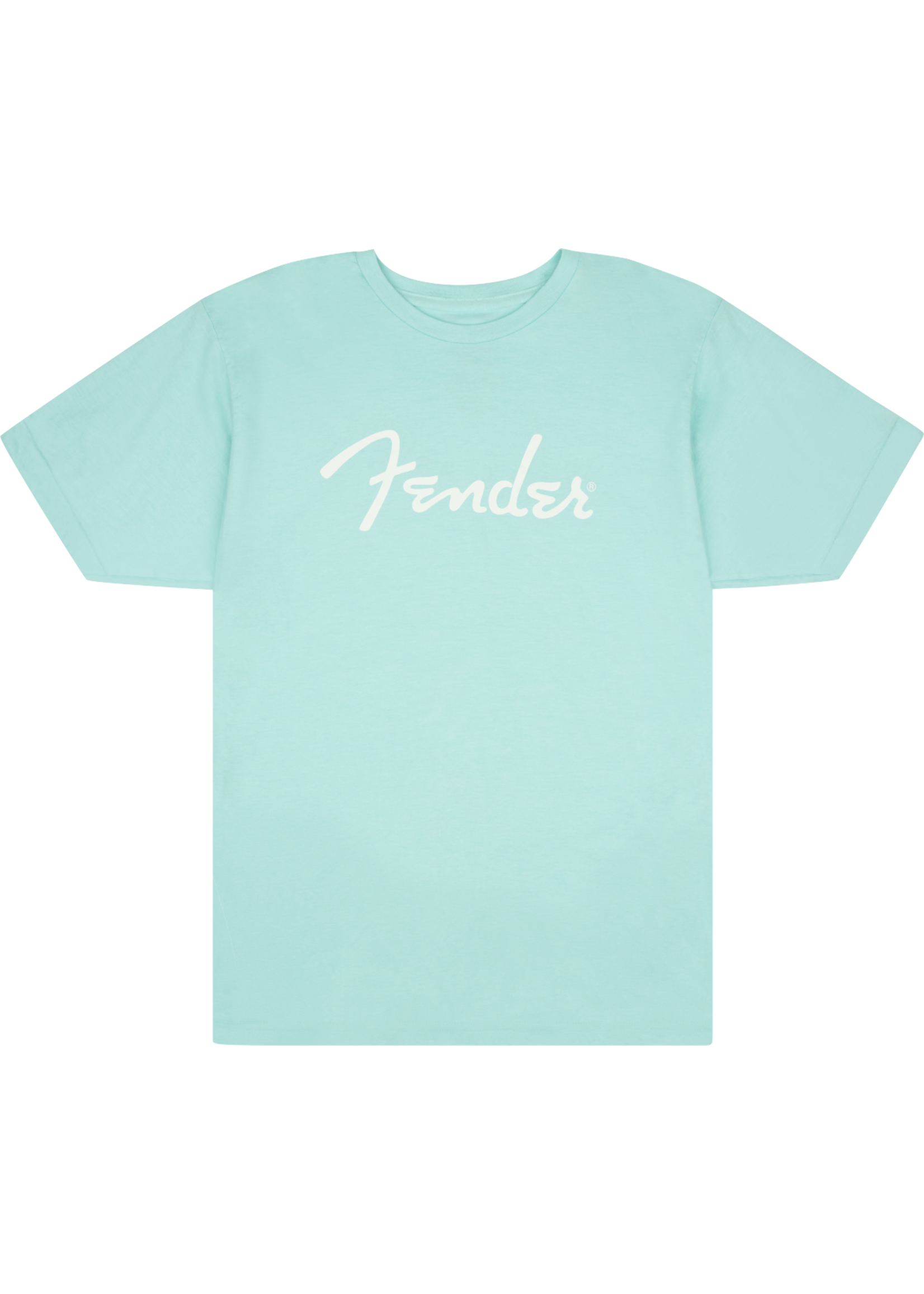 Fender Fender T-Shirt Spaghetti Logo Daphne Blue