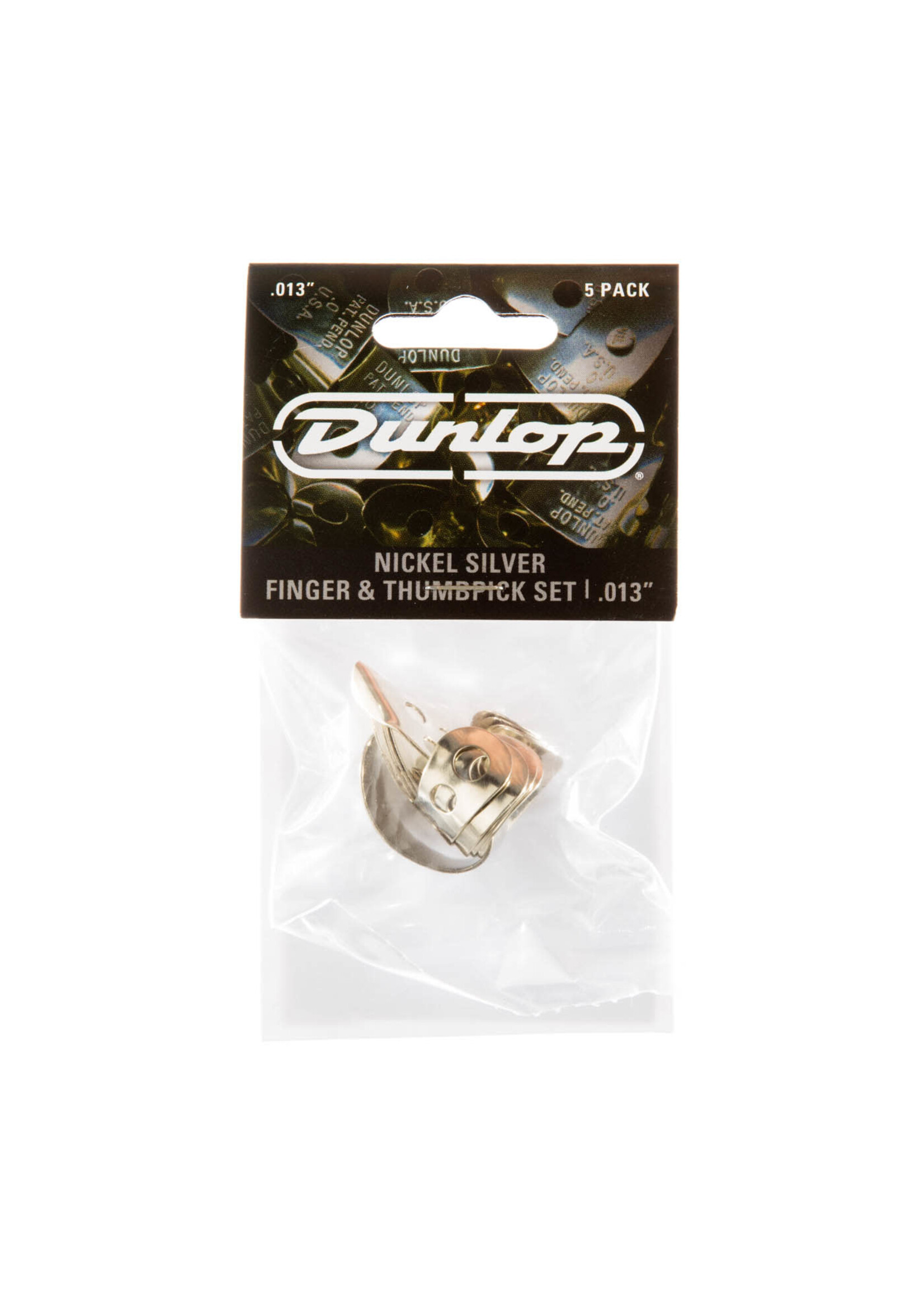 Dunlop Dunlop Nickel Finger and Thumb Picks 5 Pack .013