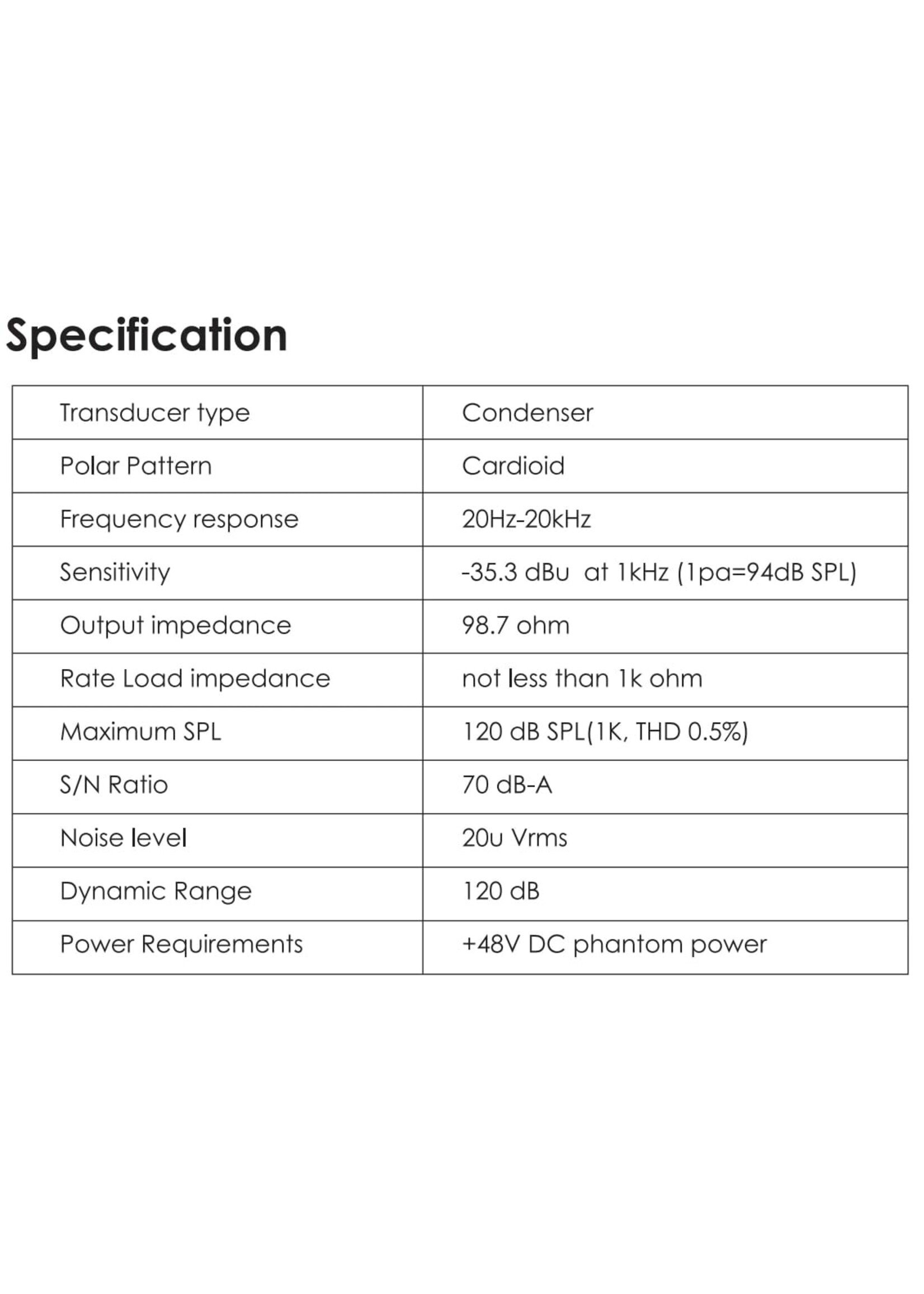 Maono Maono Microphone Condenser XLR w/34mm Large Diaphragm