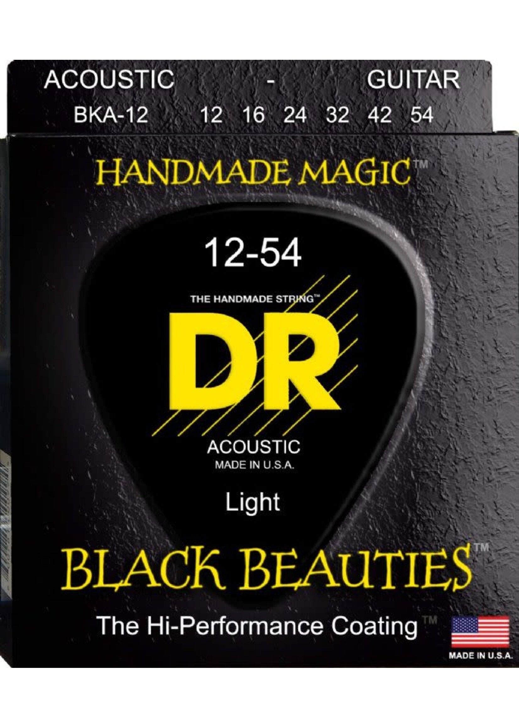 DR DR Acoustic Strings Black Beauties Coated
