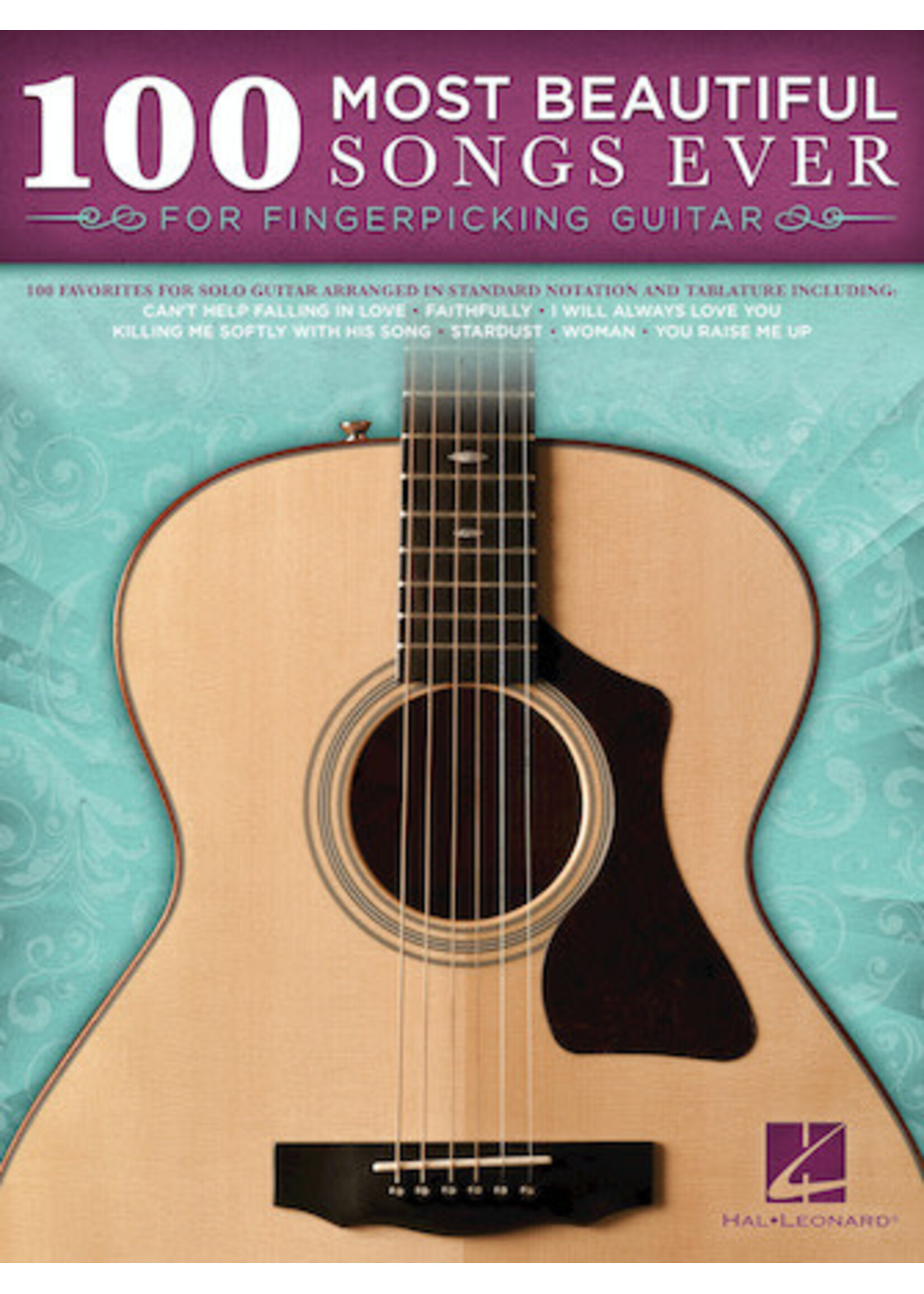 Hal Leonard 100 Most Beautiful Songs Ever for Fingerpicking Guitar