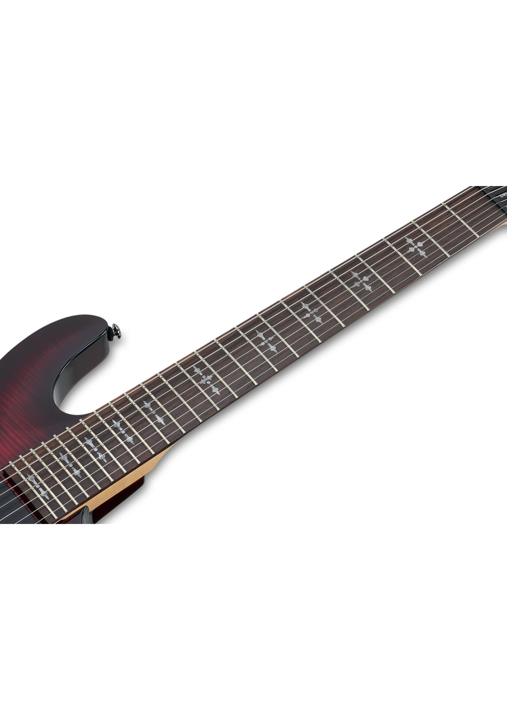 Schecter Schecter Electric Guitar Demon-7 Flamed Maple Top Crimson Red Burst 3249-SHC