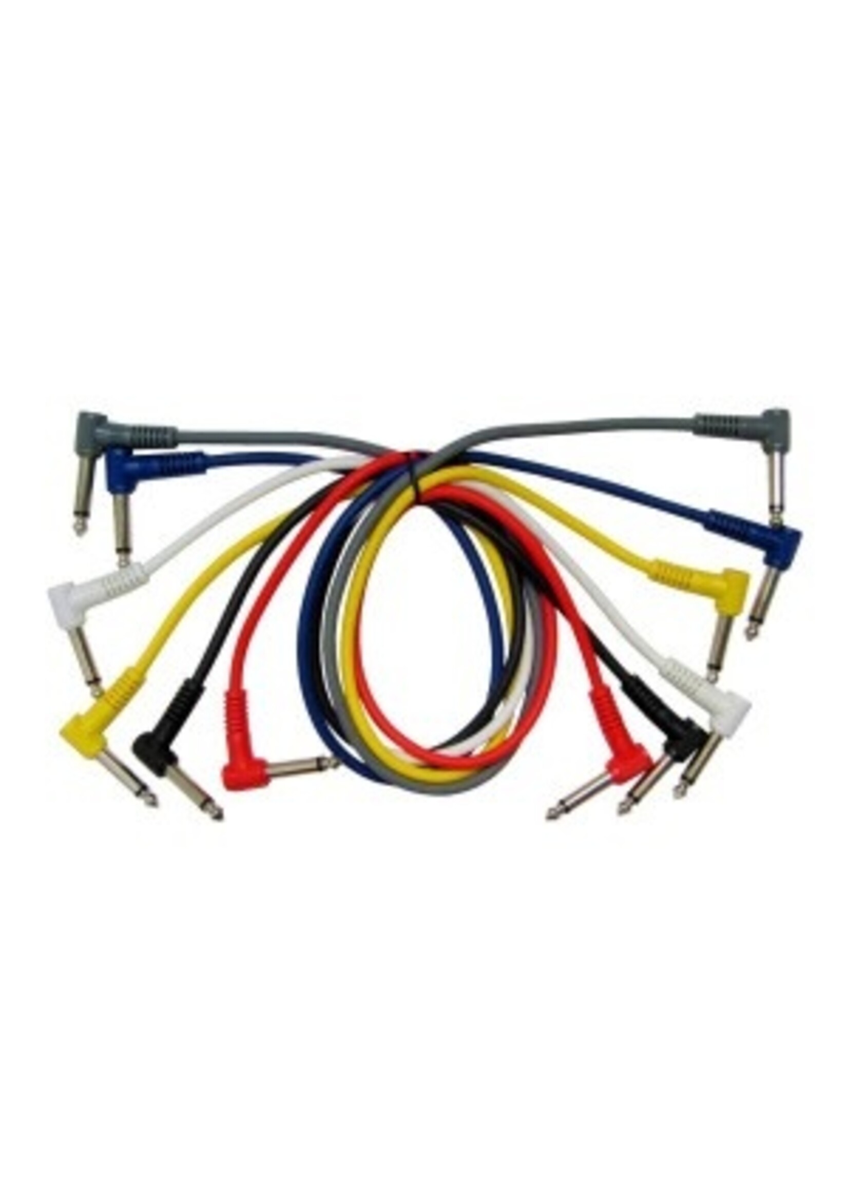 LEEM Leem 2FT Patch Cable with Gold Plated Plug 6 Pack
