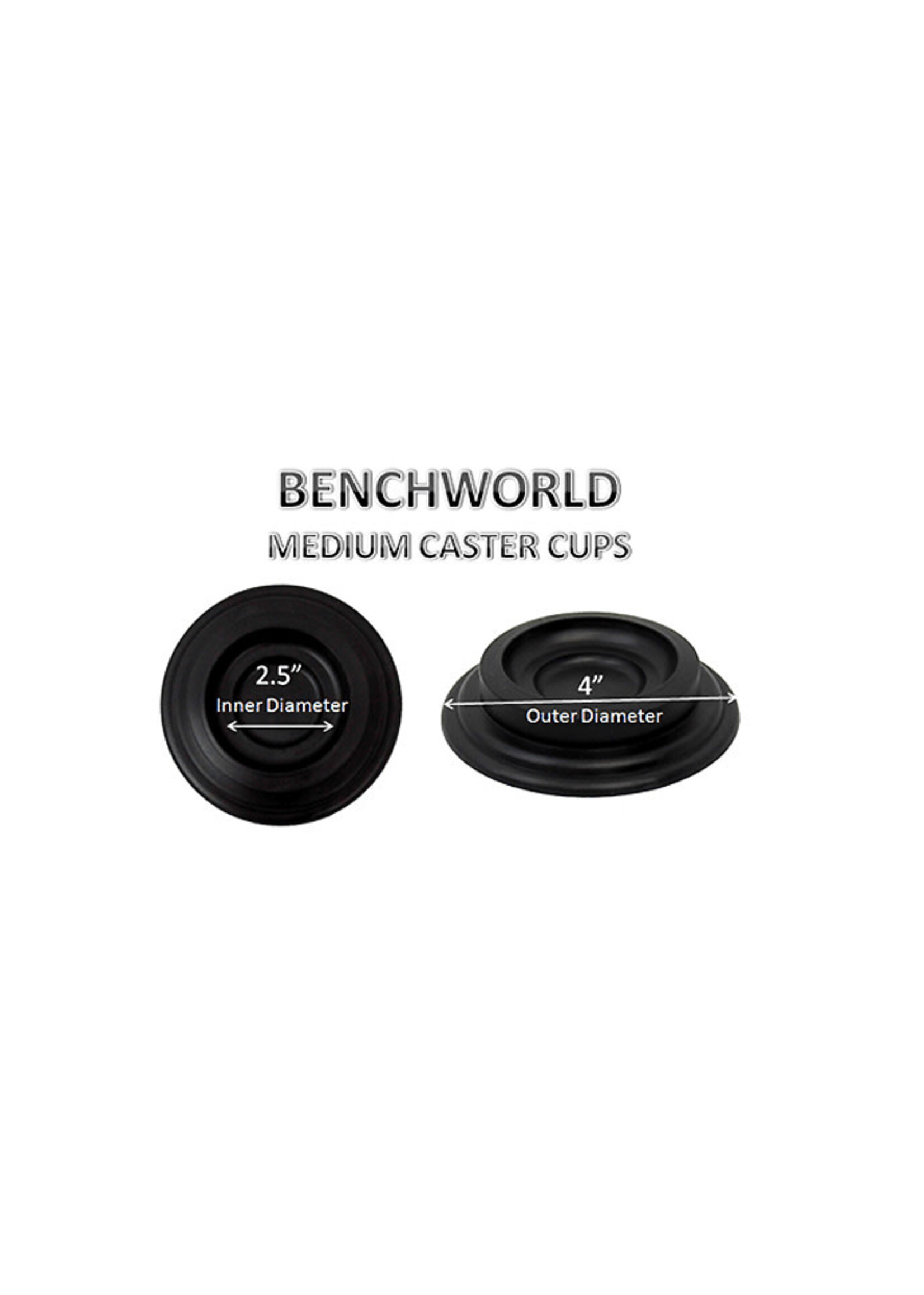Benchworld Benchworld Coasters Upright/Medium Plastic Black