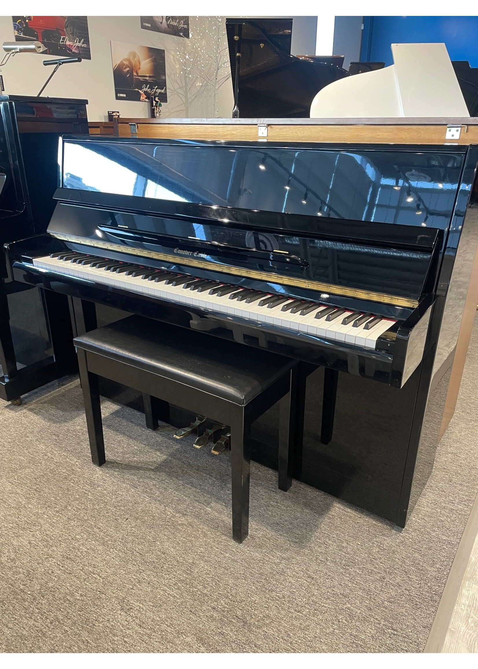 Conover Cable Pre-Owned Conover Cable Upright Piano CC143C Polished Ebony