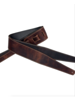 LM Guitar Straps LM Guitar Strap Classic Leather Series Oil Tan Leather Whiskey LS-2304H