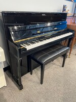 Steigerman Pre-owned Steigerman Upright Piano Polished Ebony
