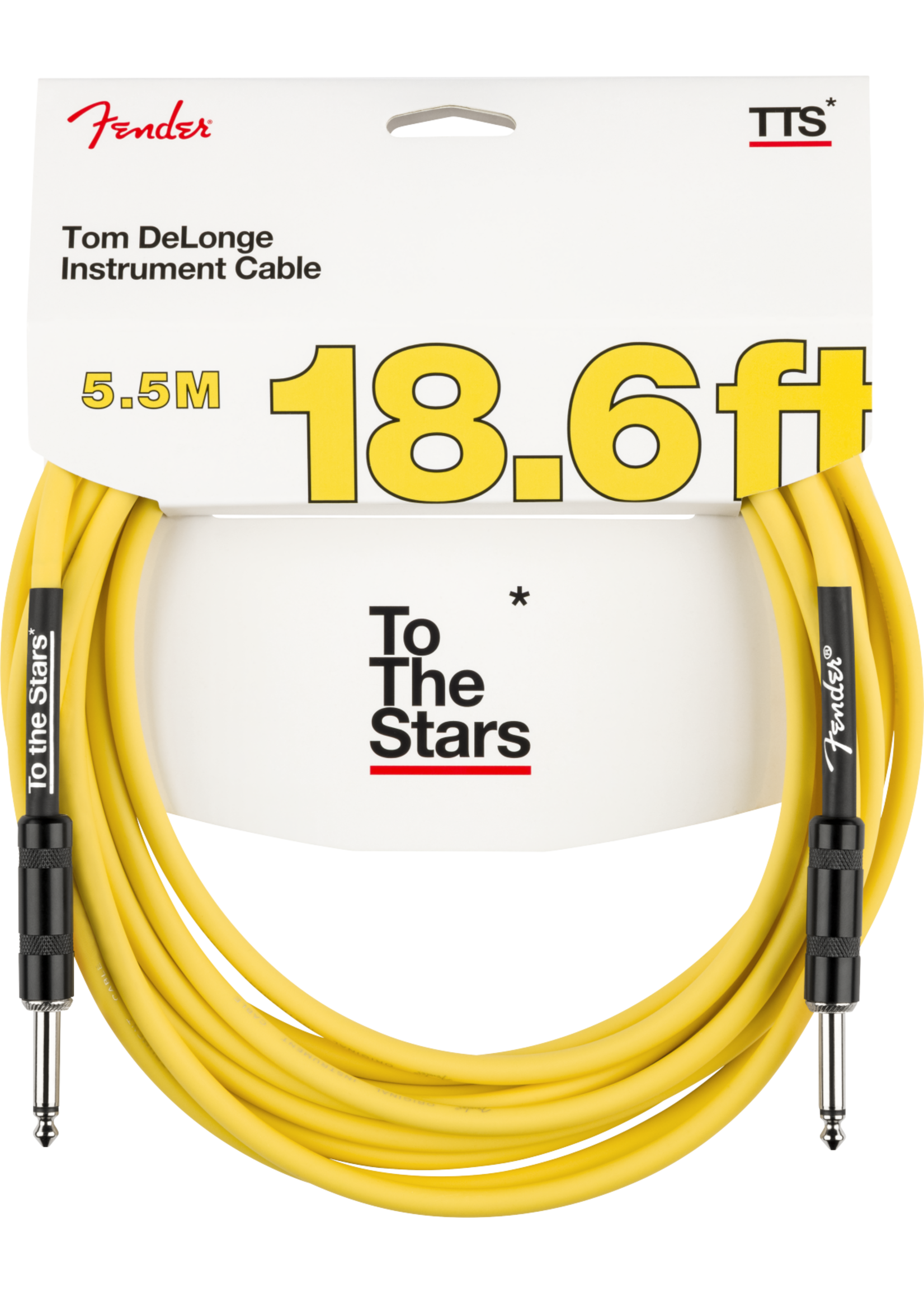 Fender Fender Cable Instrument Tom Delonge To The Stars 18.6' Yellow