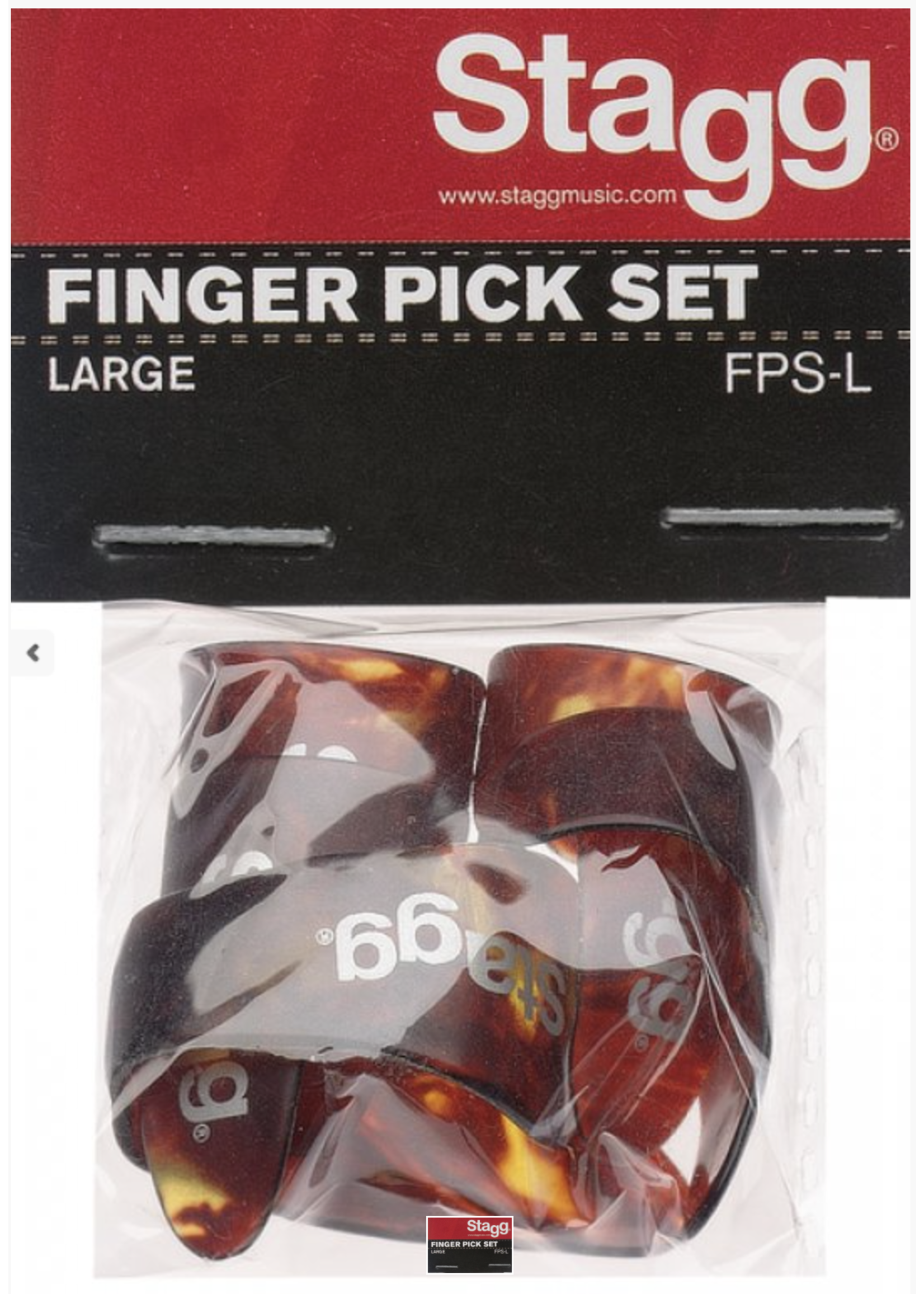Stagg Stagg Finger Pick Pack Large FPR-L