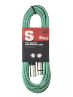 Stagg Stagg Microphone Cable XLR 20' Green - SMC6 CGR