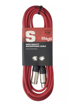 Stagg Stagg Microphone Cable XLR 20' Red - SMC6 CRD