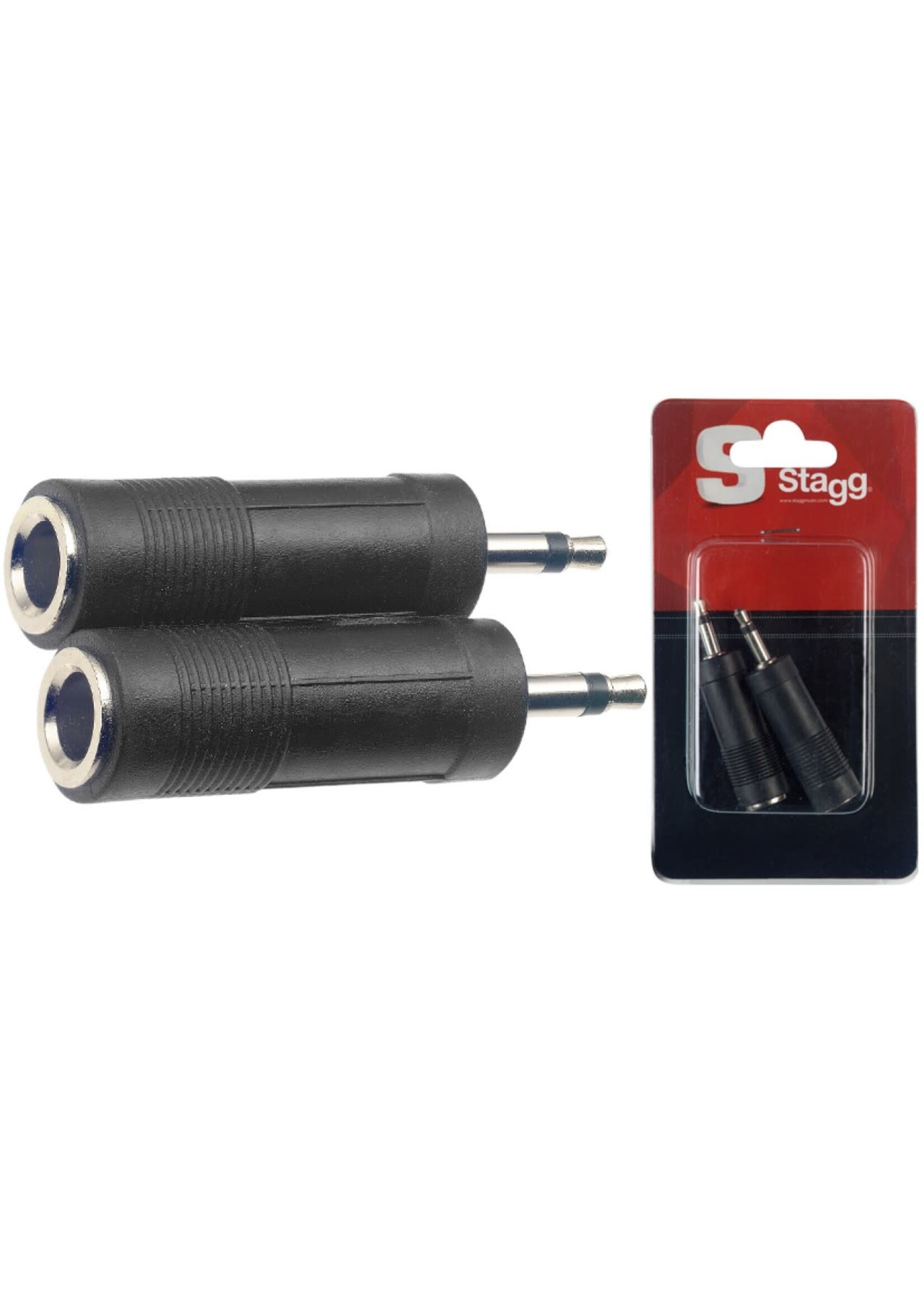 Stagg Stagg Adaptor 1/4" Female to 1/8" Mono 2 Pack