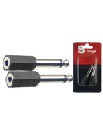 Stagg Stagg Adapter 1/8" Female to 1/4" Male Mono 2 Pack