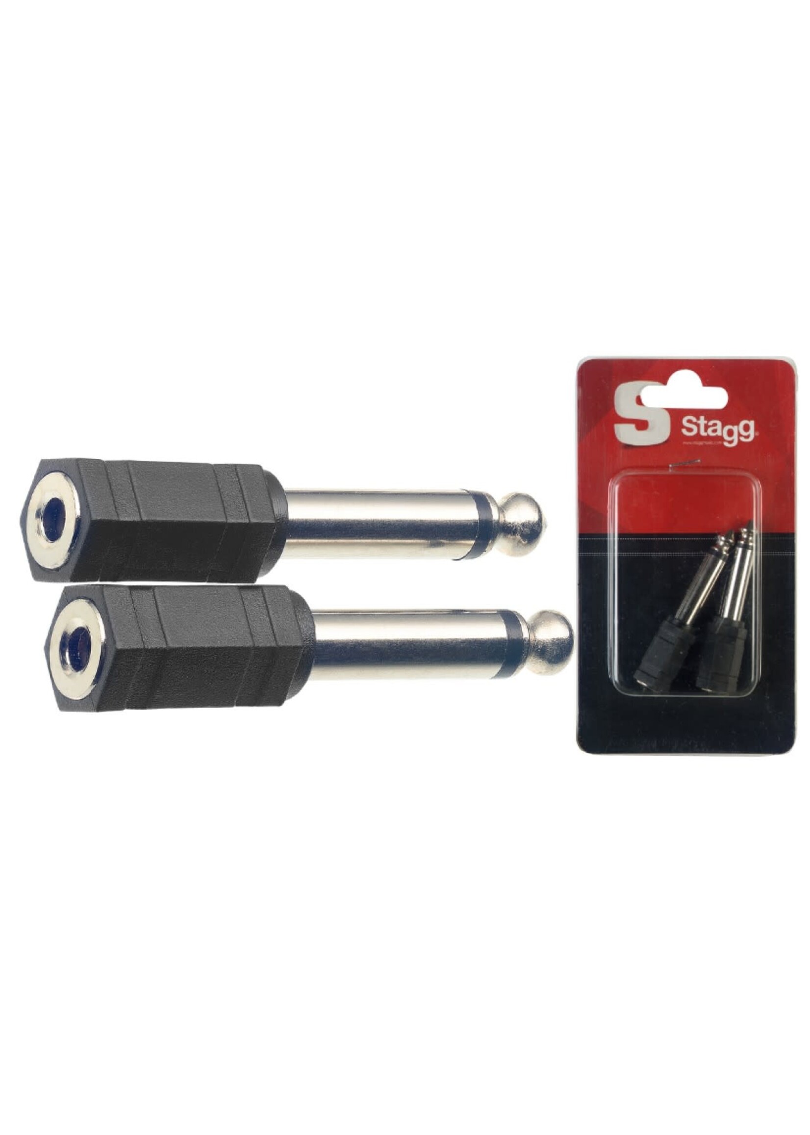Stagg Stagg Adapter 1/8" Female to 1/4" Male Mono 2 Pack